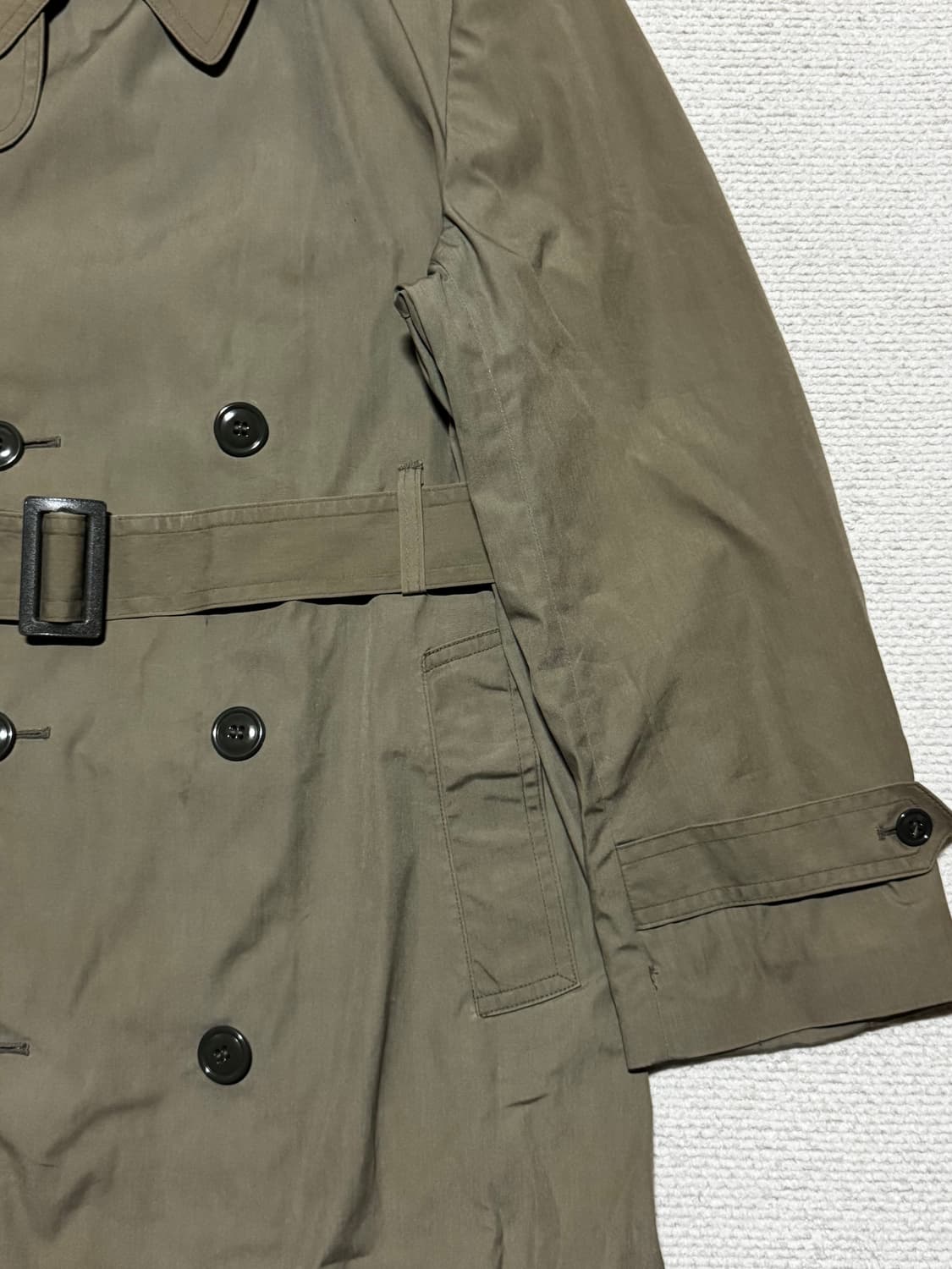 80s USA 밀리터리 올웨더 트렌치코트 L 상품이미지3
