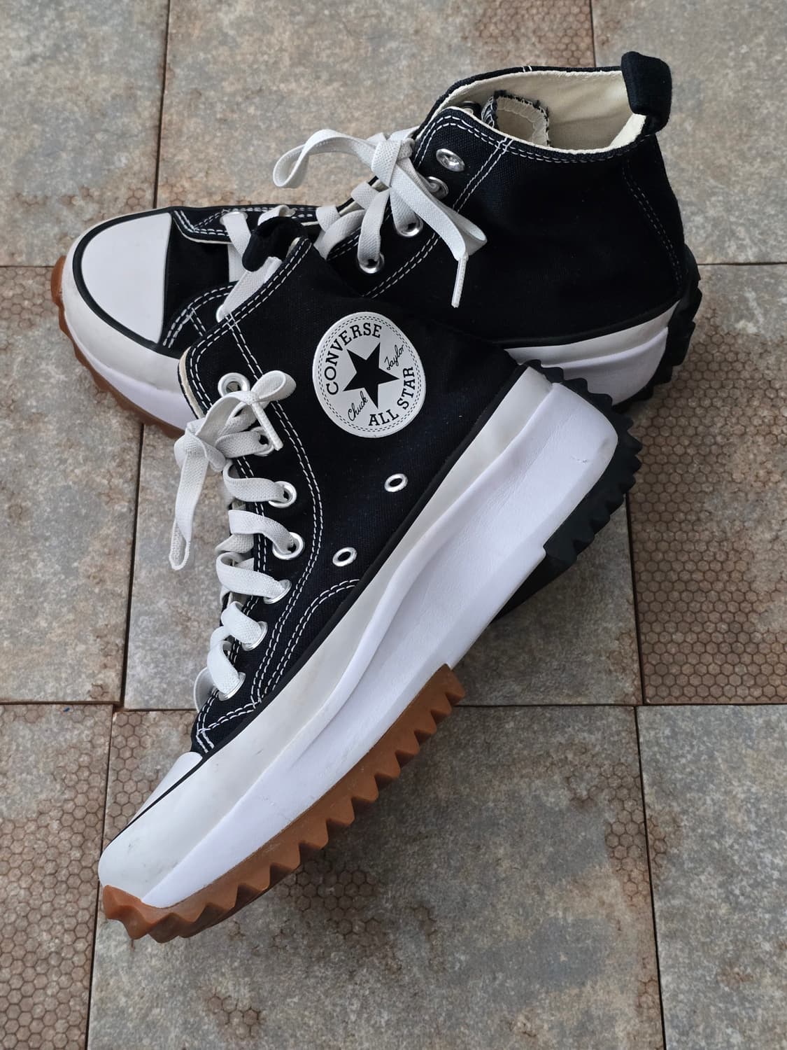 (225)컨버스 런스타 하이크 하이 검흰  상품이미지6