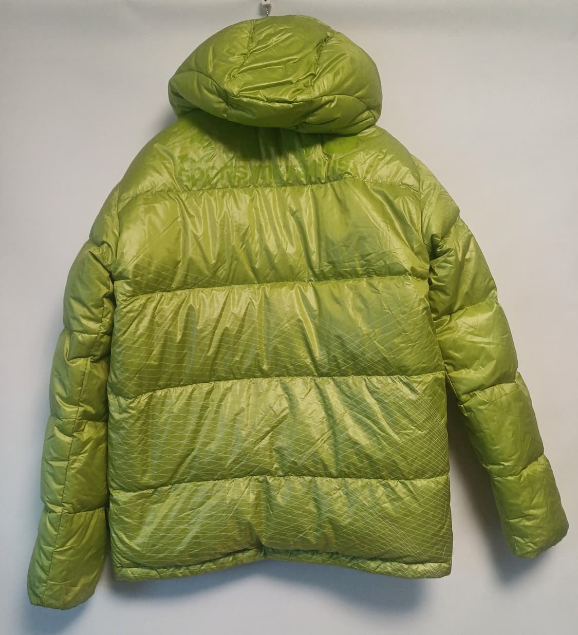 [정품] 데상트 구스다운 후드 패딩 / 여성 95 / 경량 다운 / 라임 상품이미지2