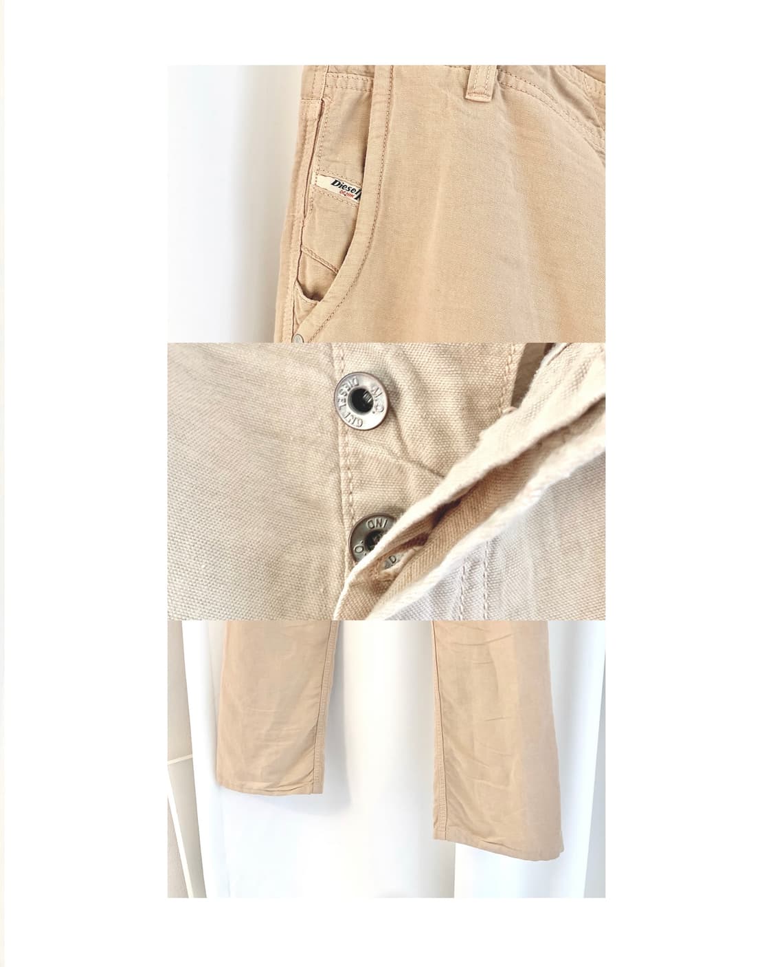 [DIESEL] “beige light cotton pants” 상품이미지4