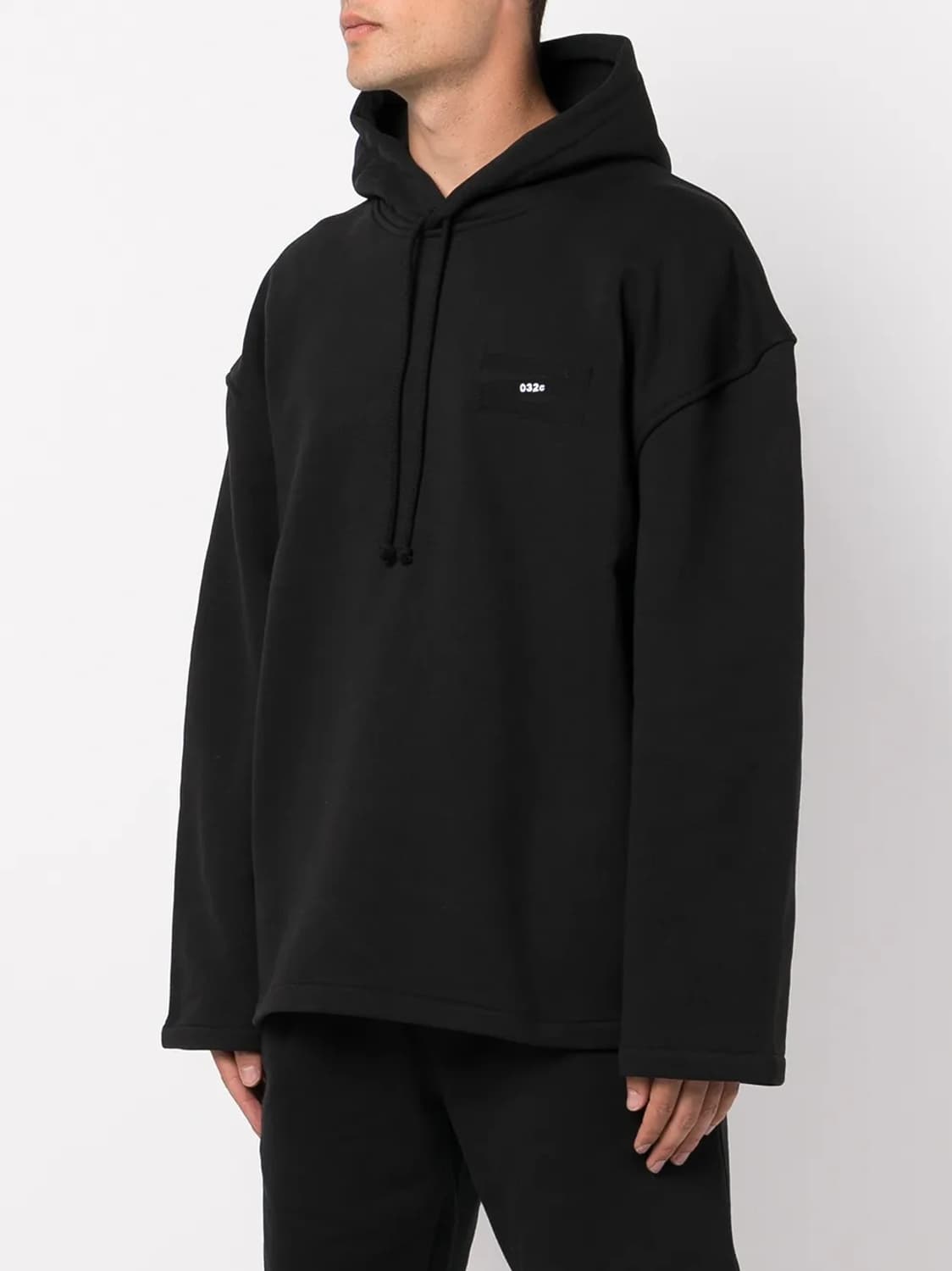 032C MAXI 로고자수 후드 블랙 L 상품이미지2