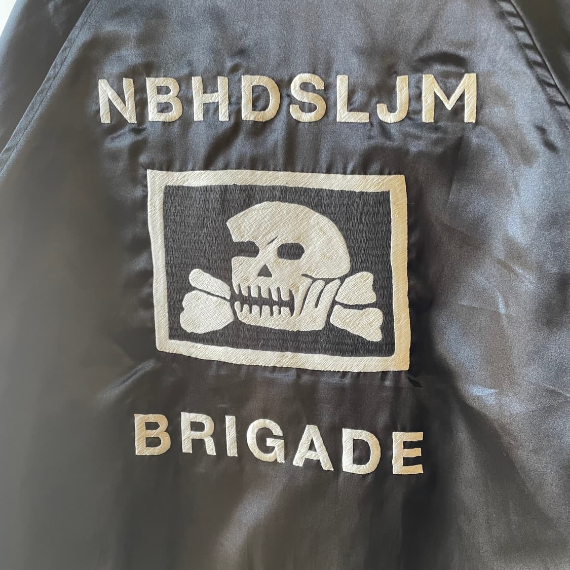 네이버후드 x 슬램잼 새틴 베이스볼 자켓 상품이미지7