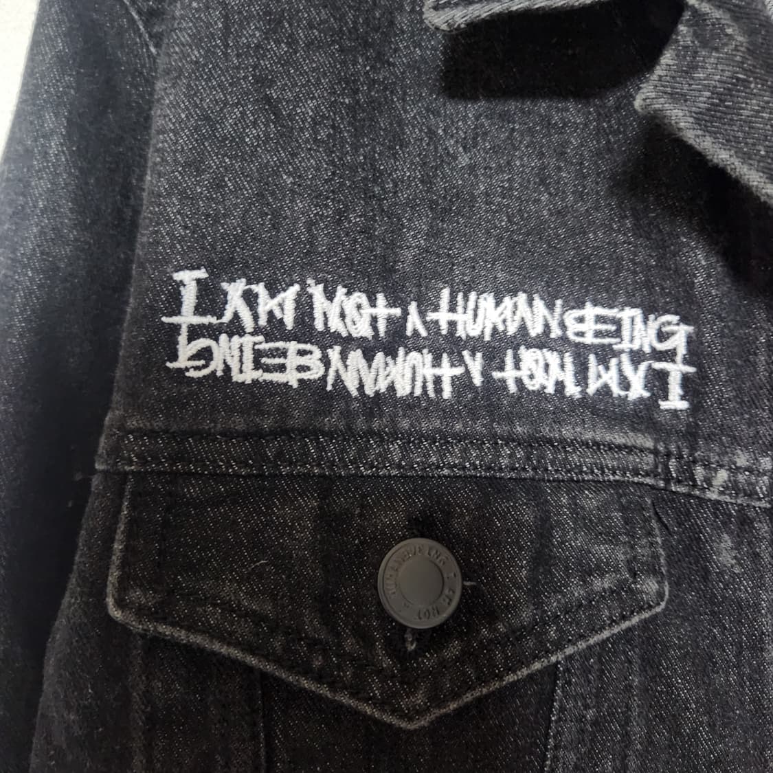 아임낫휴먼빙 플레이보이 청자켓 XL 상품이미지5