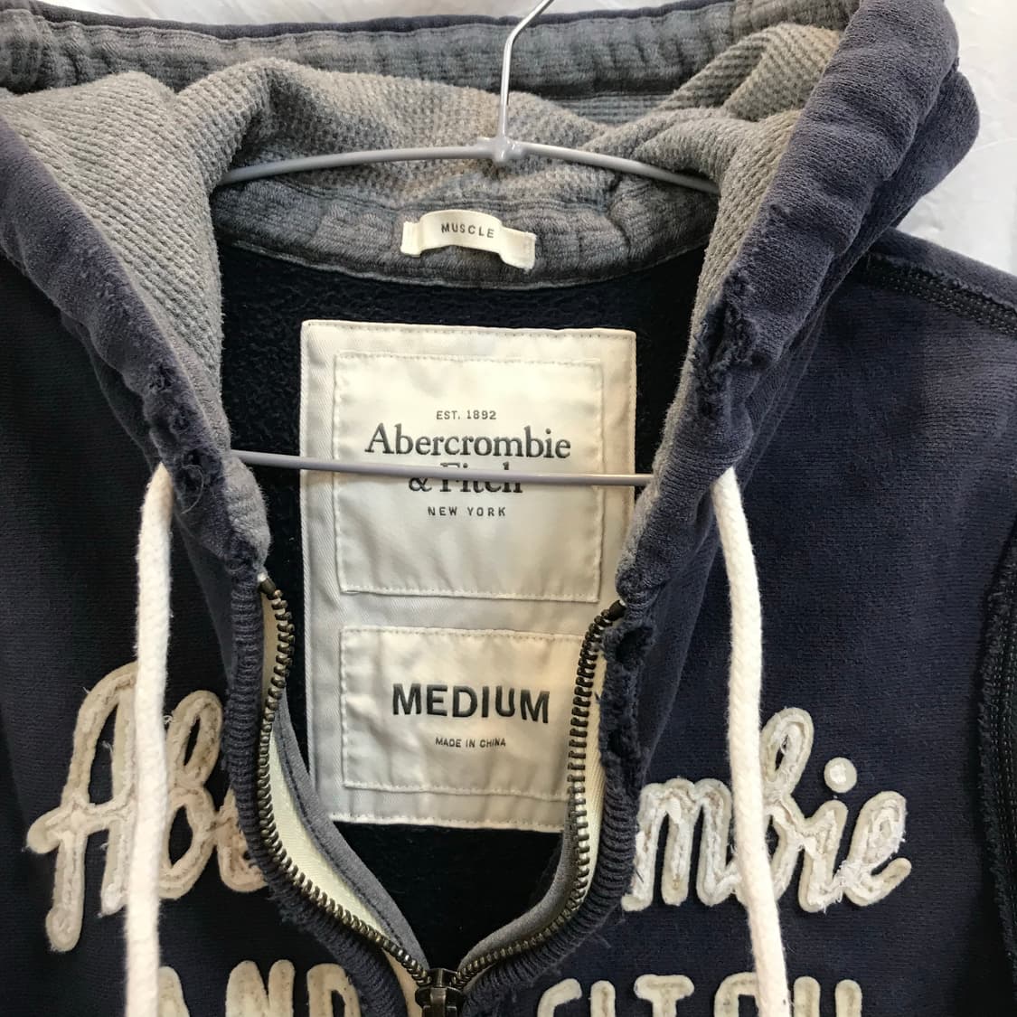 Abercrombie 아베크롬비 데미지 기모 후드집업 상품이미지5