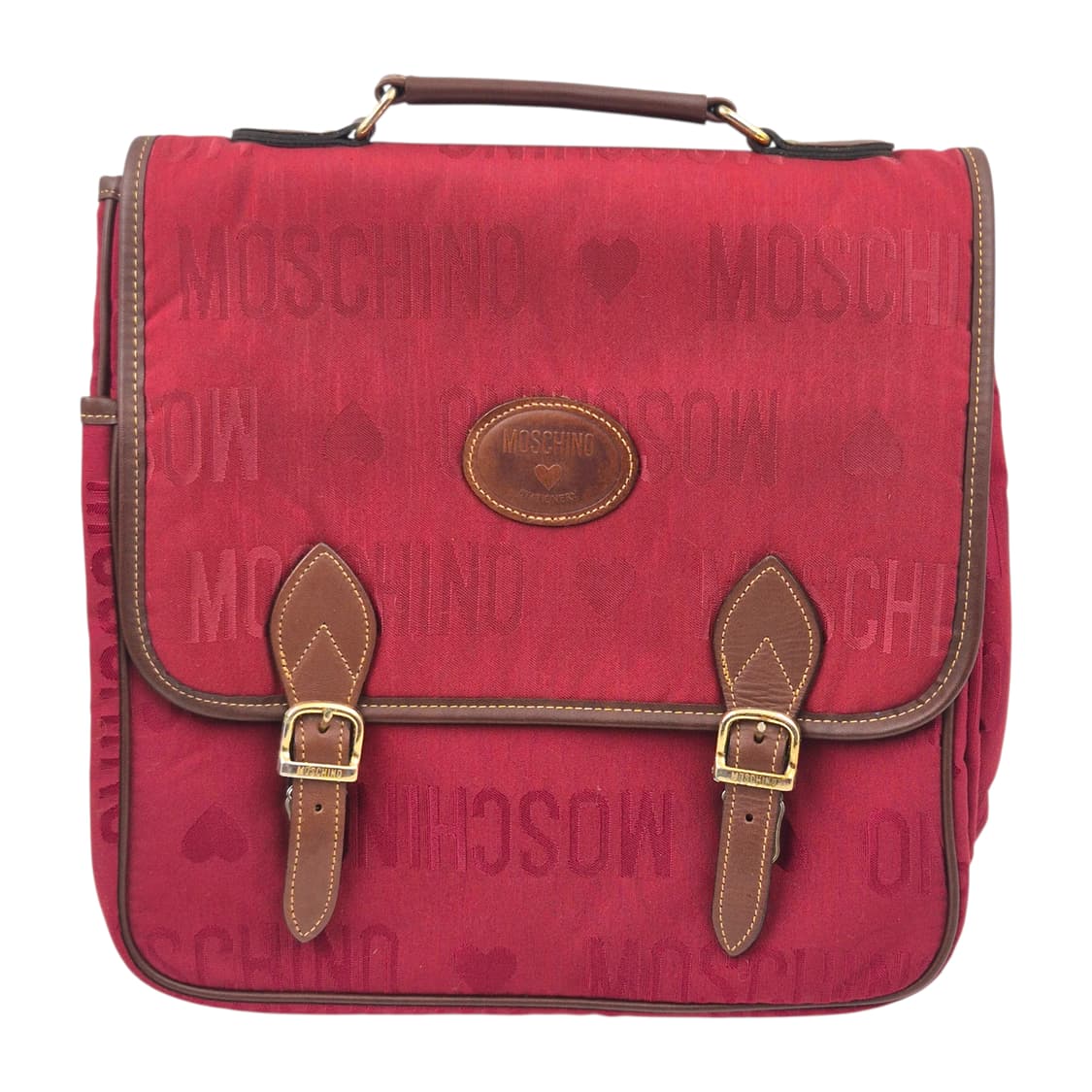 90s 이탈리아 모스키노 하트 벨트 레더 2way 백 상품이미지1