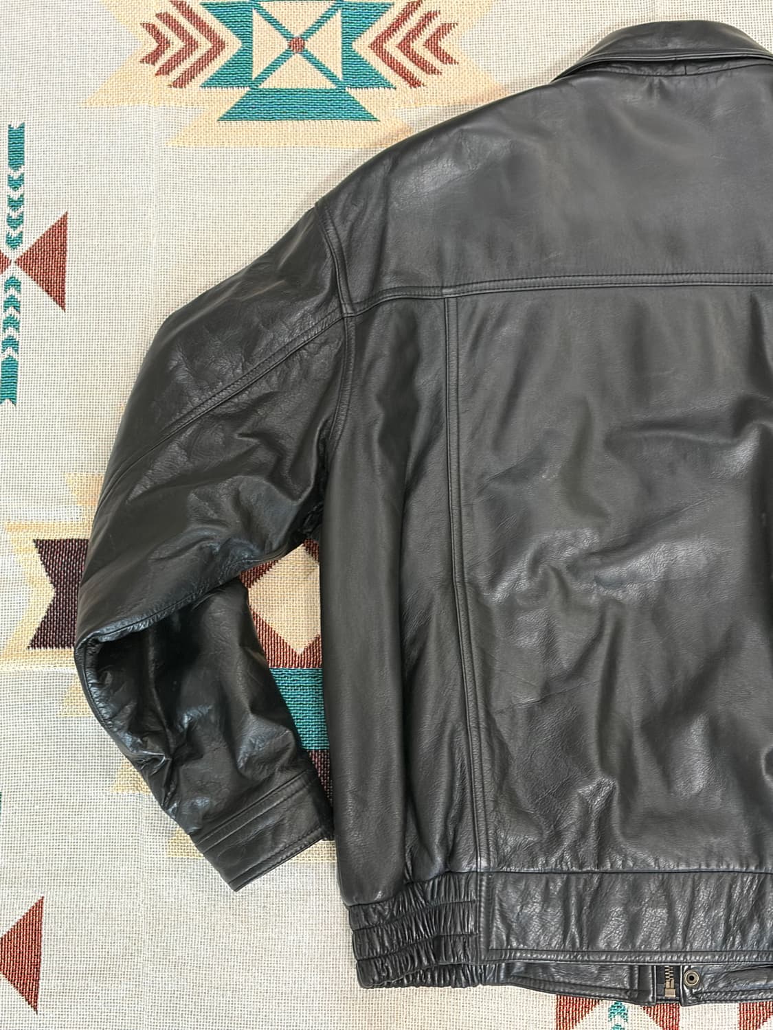 Rodeo 클래식 소가죽 봄버 레더자켓 상품이미지8