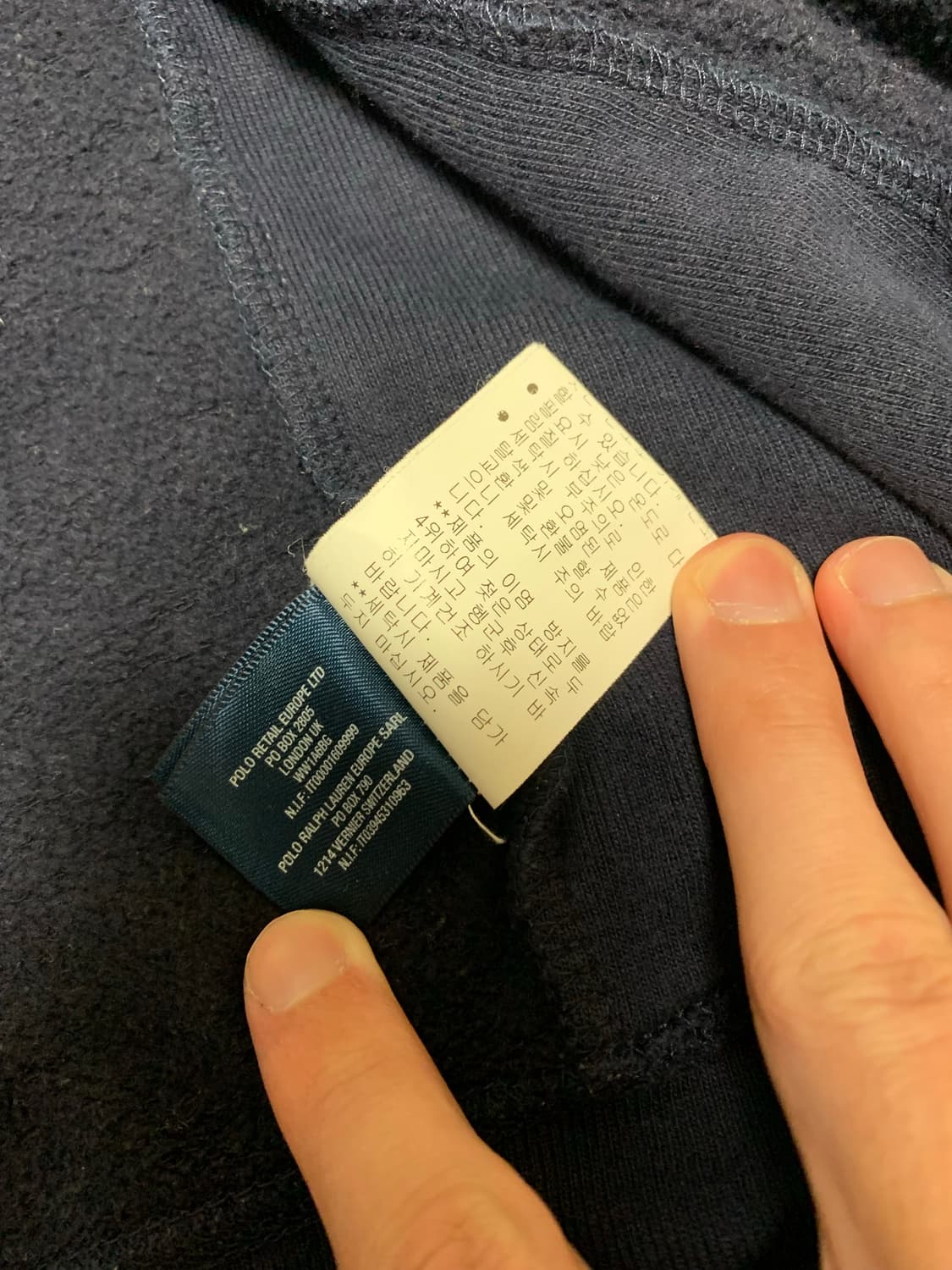 폴로 빅포니 후드집업 진네이비 상품이미지7