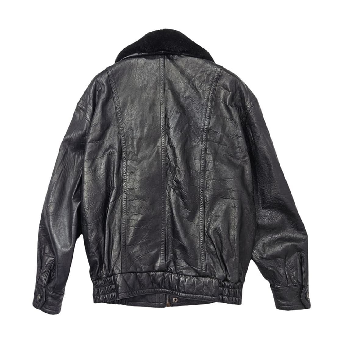 MIND 빈티지 양가죽 봄버 자켓 M 상품이미지2