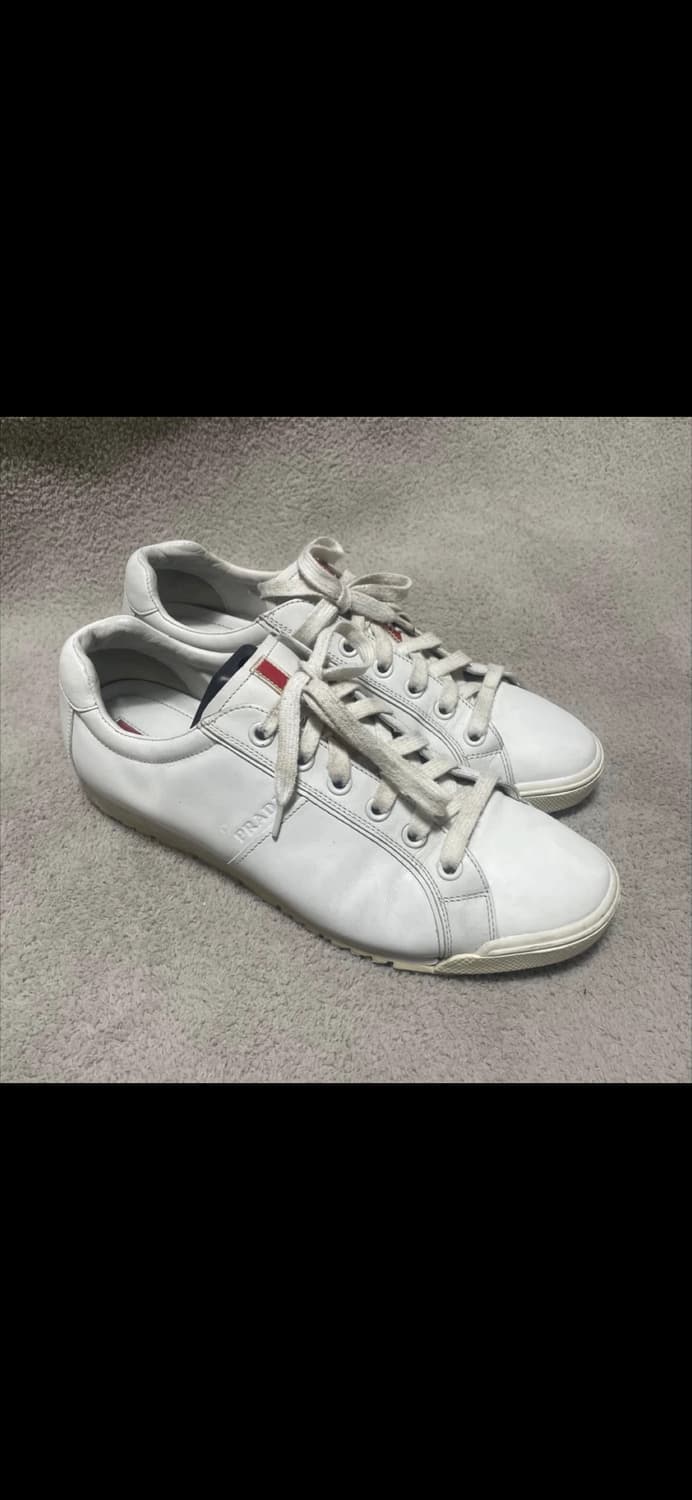 프라다 스포츠 레더 로고 스니커즈 285 상품이미지3