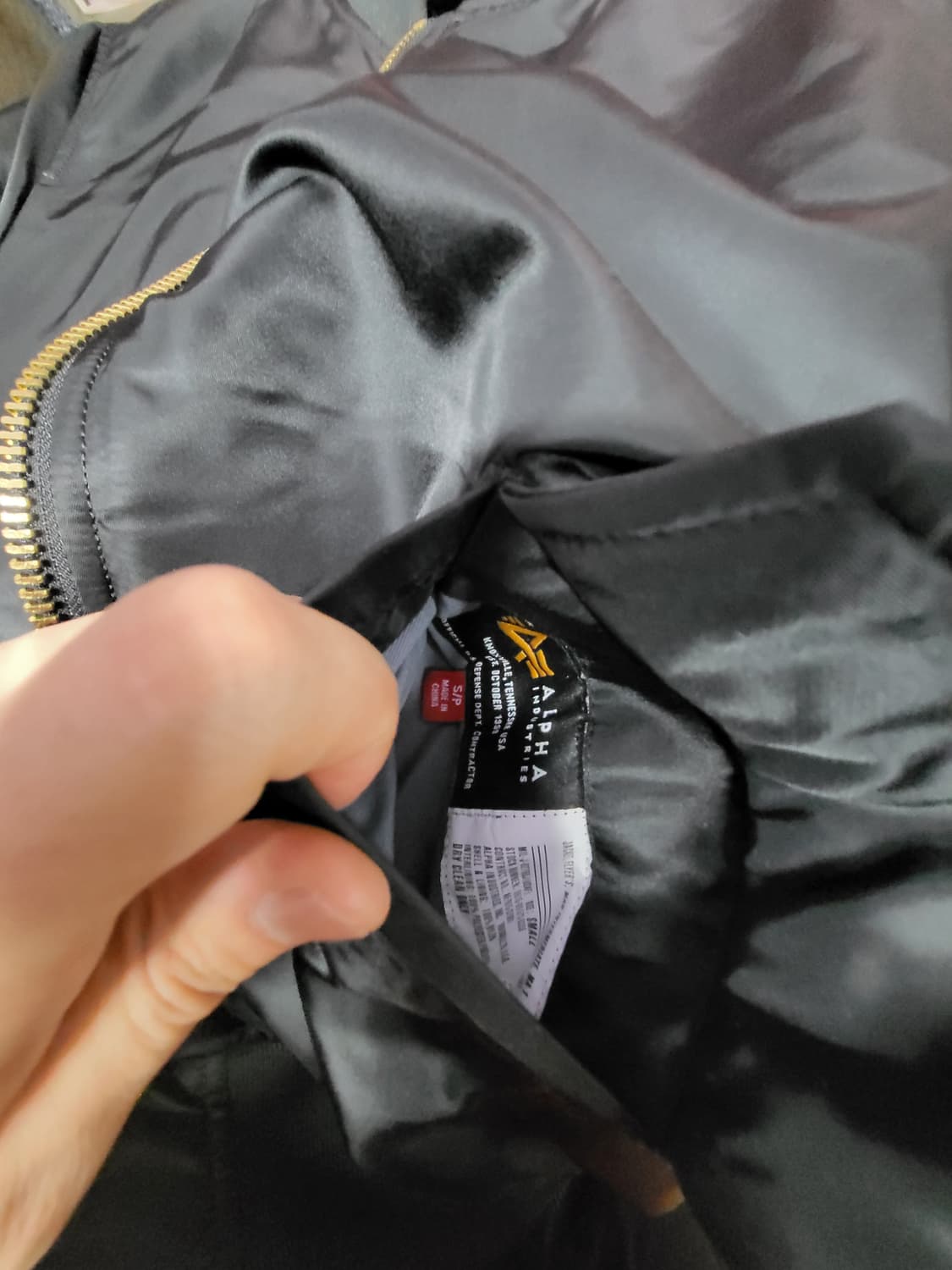 알파인더스트리 ma-1 항공 점퍼 상품이미지5