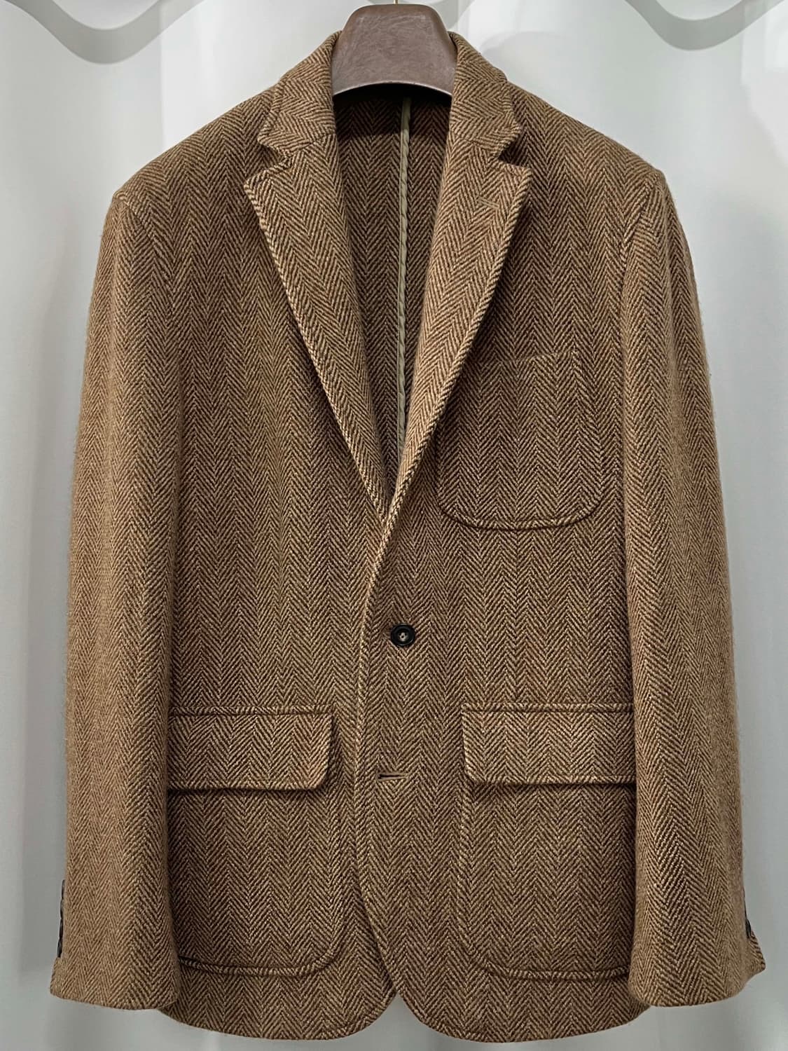 폴로 랄프로렌 브라운 울 헤링본 스포츠 코트 자켓 상품이미지1