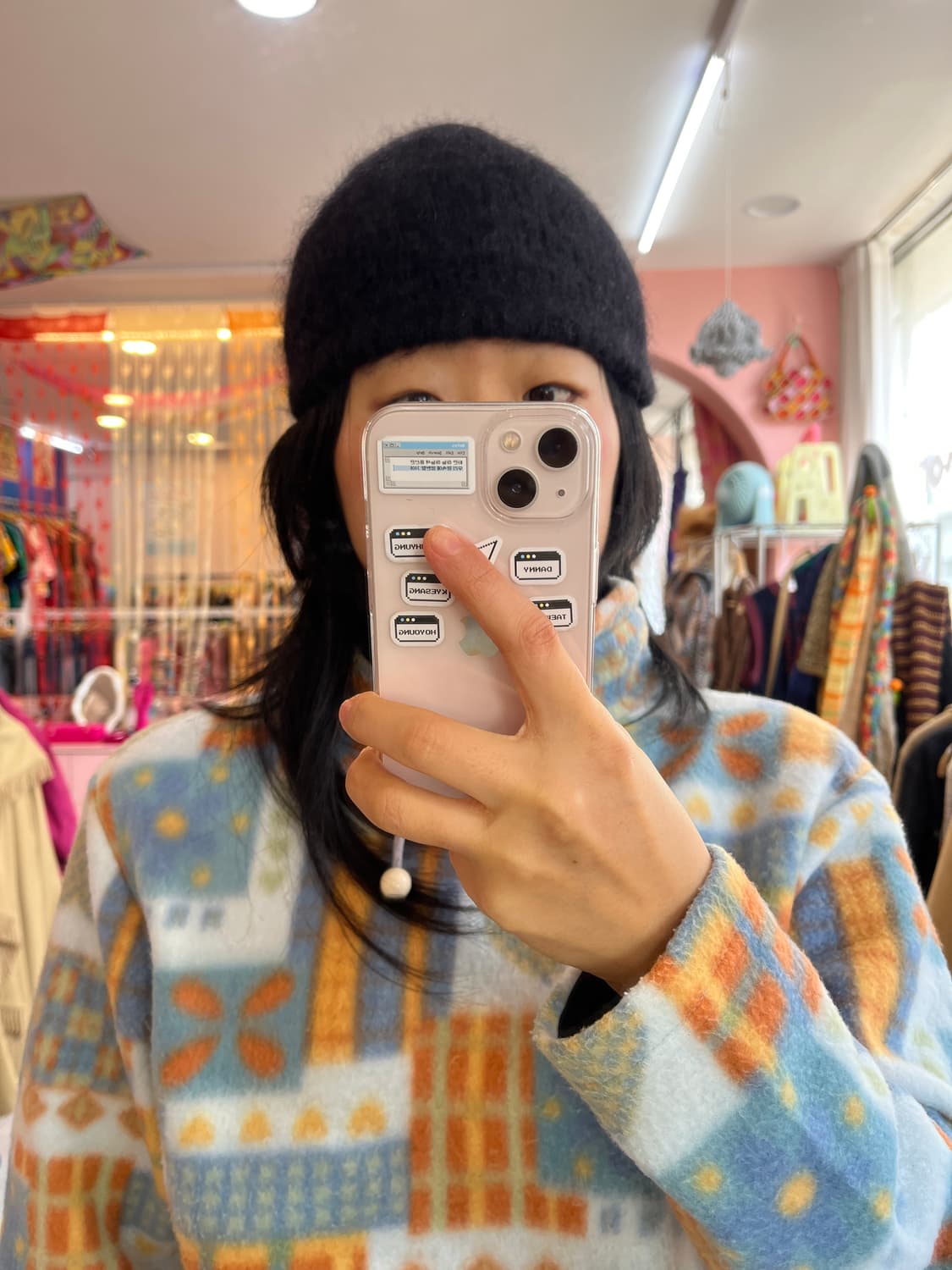 착샷 🆗 코스 블랙 비니  상품이미지3