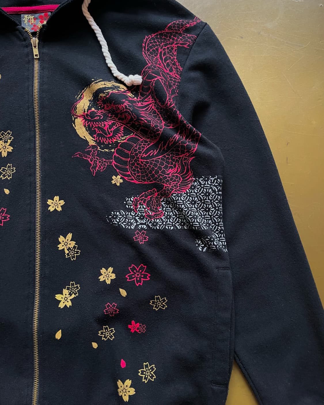 90-00s Miyabi Musubi Oriental Hood Zipup 상품이미지6