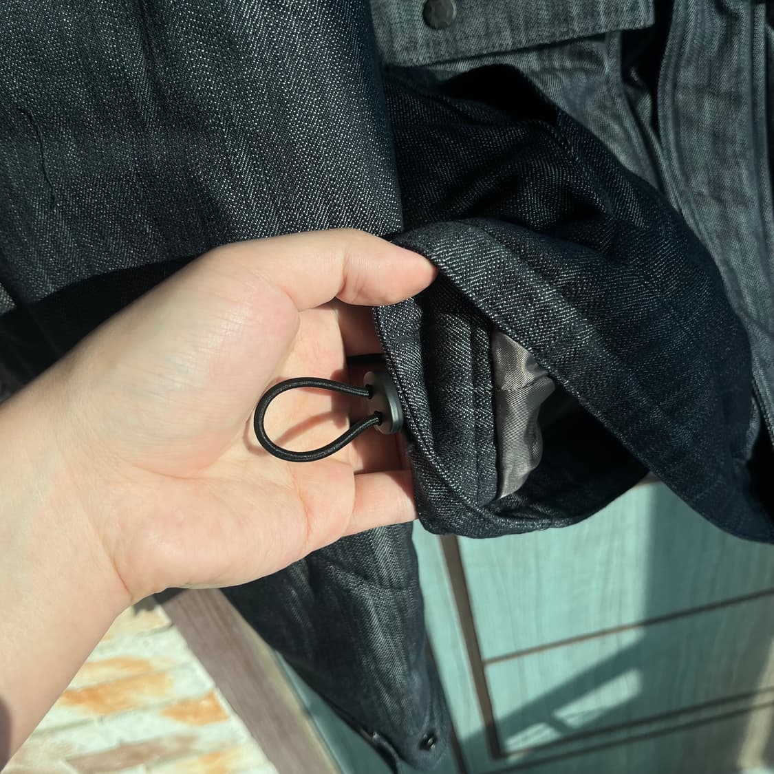 [새상품] 조우 CHOWOO 데님 다운 자켓 패딩 상품이미지7