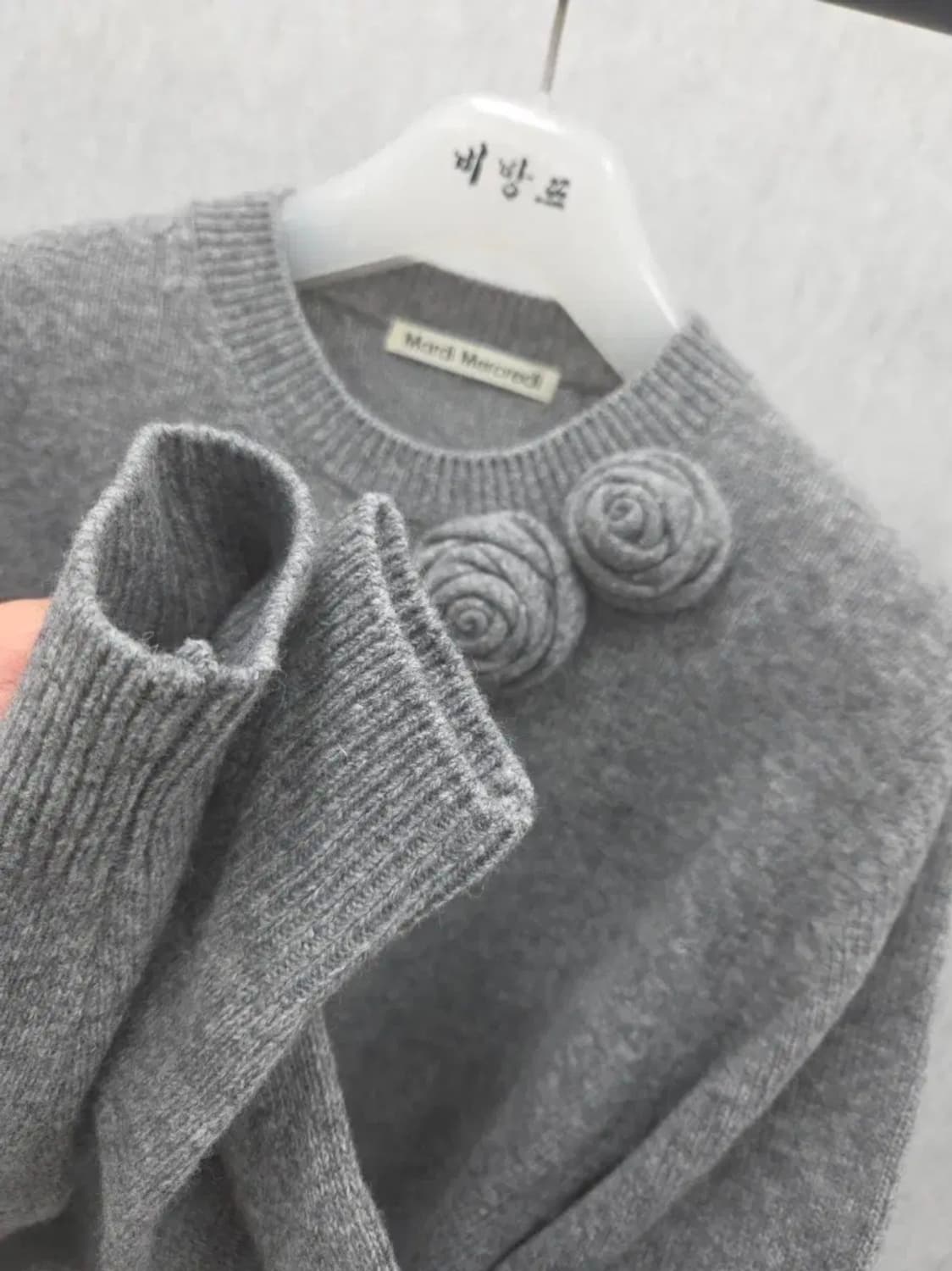 여성 os 마르디메르크디 니트 긴팔 캐시미어 울 혼방 상품이미지5