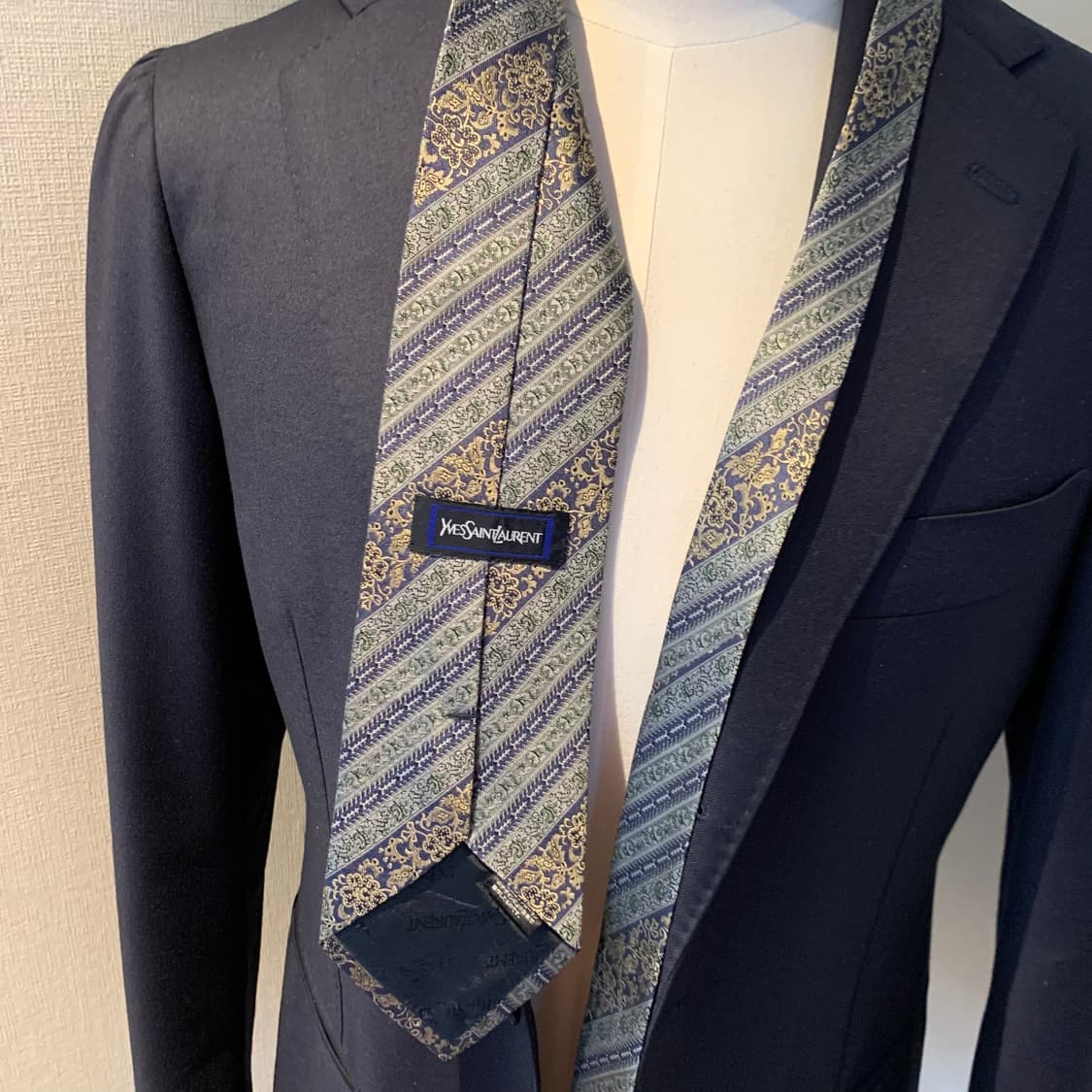 입생로랑(YSL) 페이즐리 명품 클래식 정장넥타이 100실크 A+등급 상품이미지2
