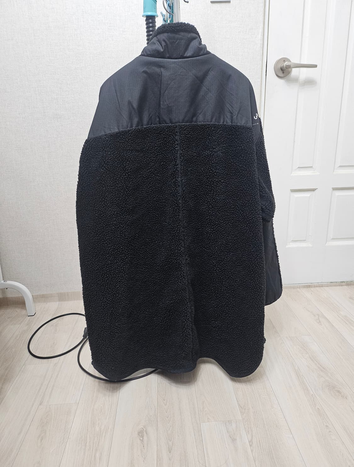 (115)3XL☆초대장급아디다스PRSVE보아플리스[블랙]쉐르파후리스점퍼 상품이미지6