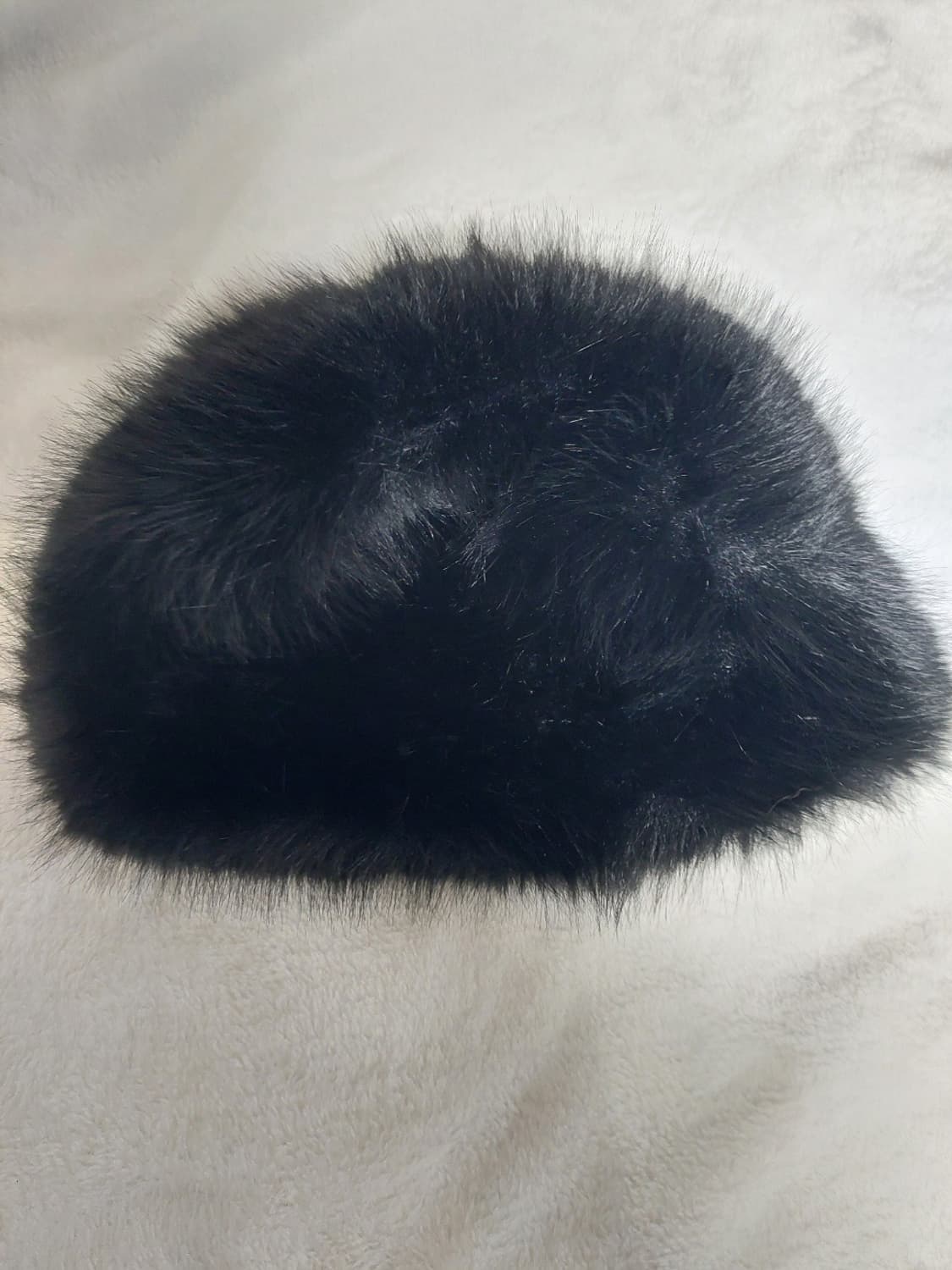 페이크 퍼 블랙 버킷햇 상품이미지1