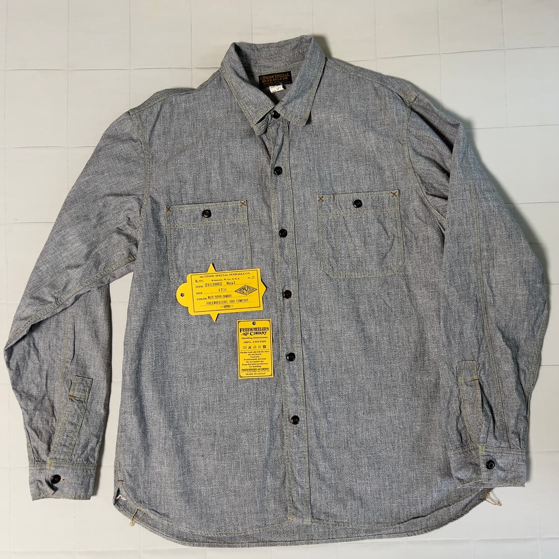 프리휠러스 닐셔츠 화이트페퍼 17 1/2 사이즈 상품이미지6