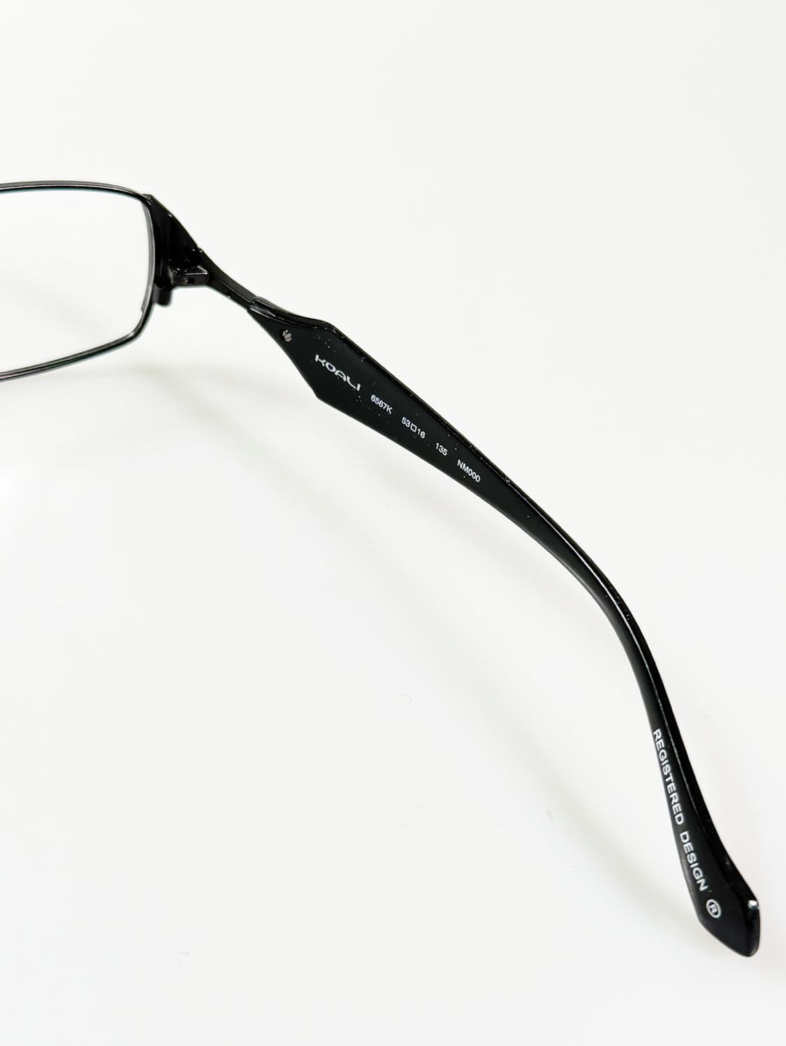 프랑스제 KOALI by Morel 블랙 슬림 스퀘어 빈티지 안경 상품이미지6