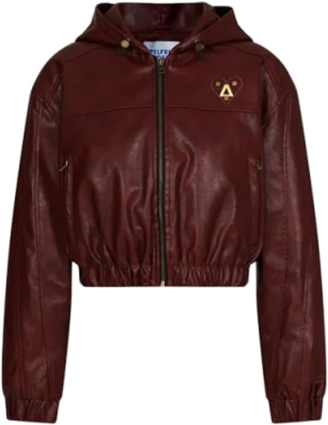 Aelfric eden 버건디 레더 봄버 후드 자켓 상품이미지1