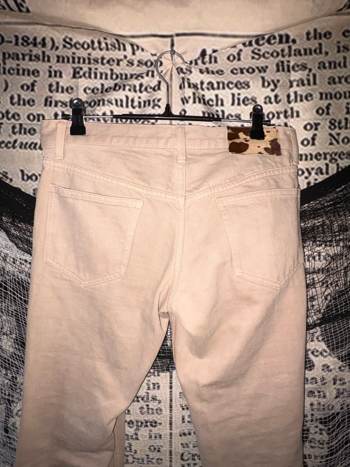 beige grunge denim pants 상품이미지8