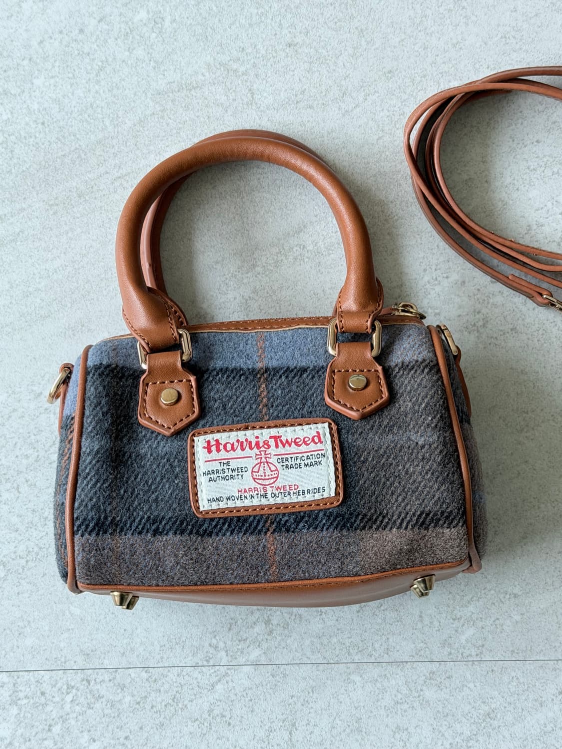해리스 트위드 미니 크로스백 (새상품) 상품이미지1