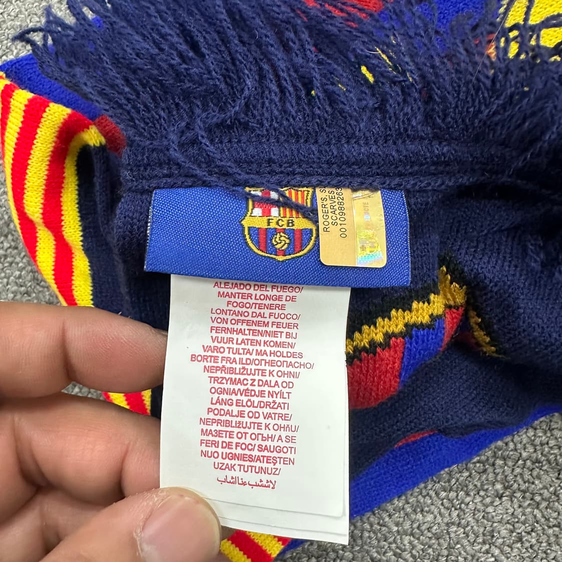 FC바르셀로나 머플러 상품이미지4
