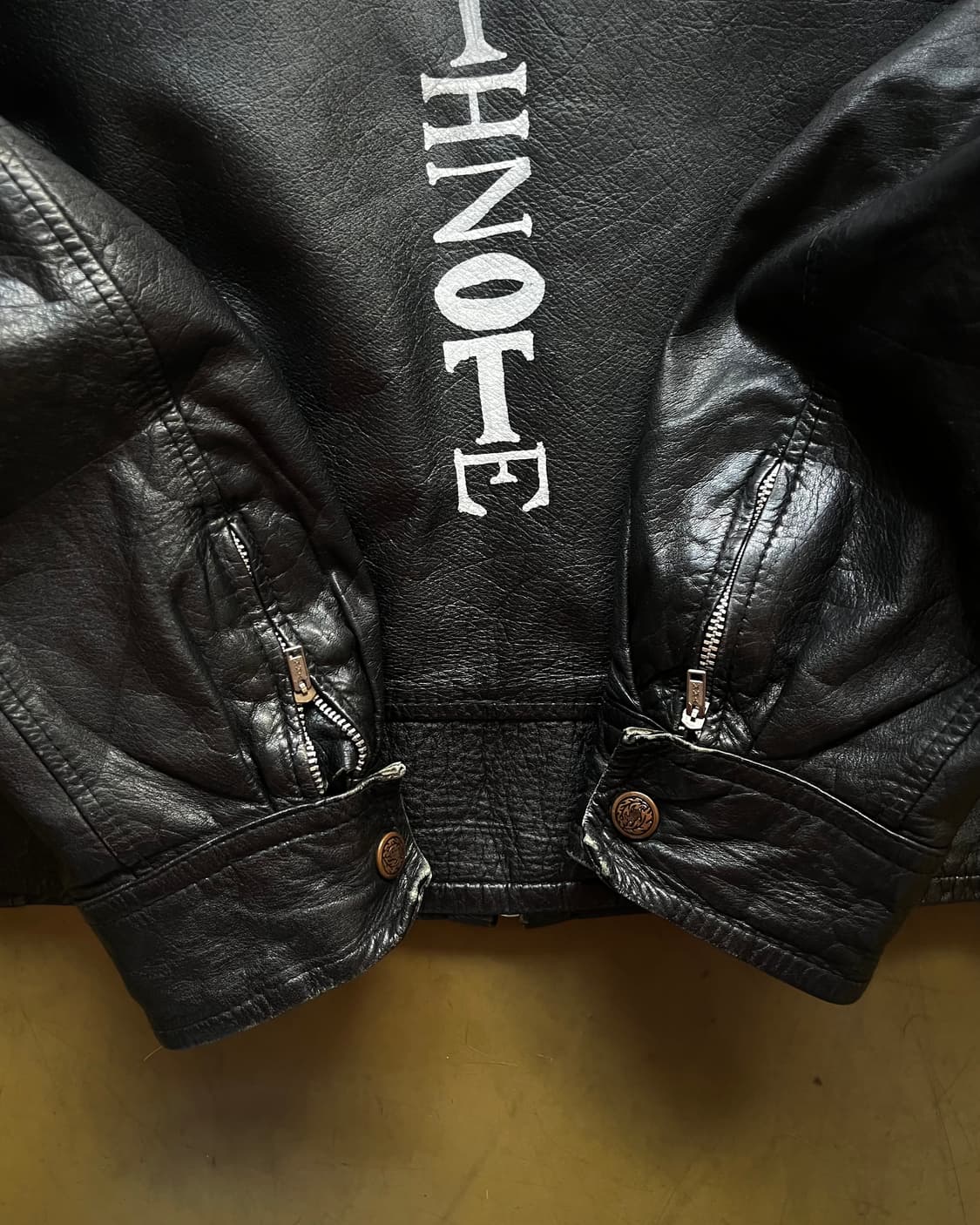 Death Note Hand Painted Leather Bomber 상품이미지10