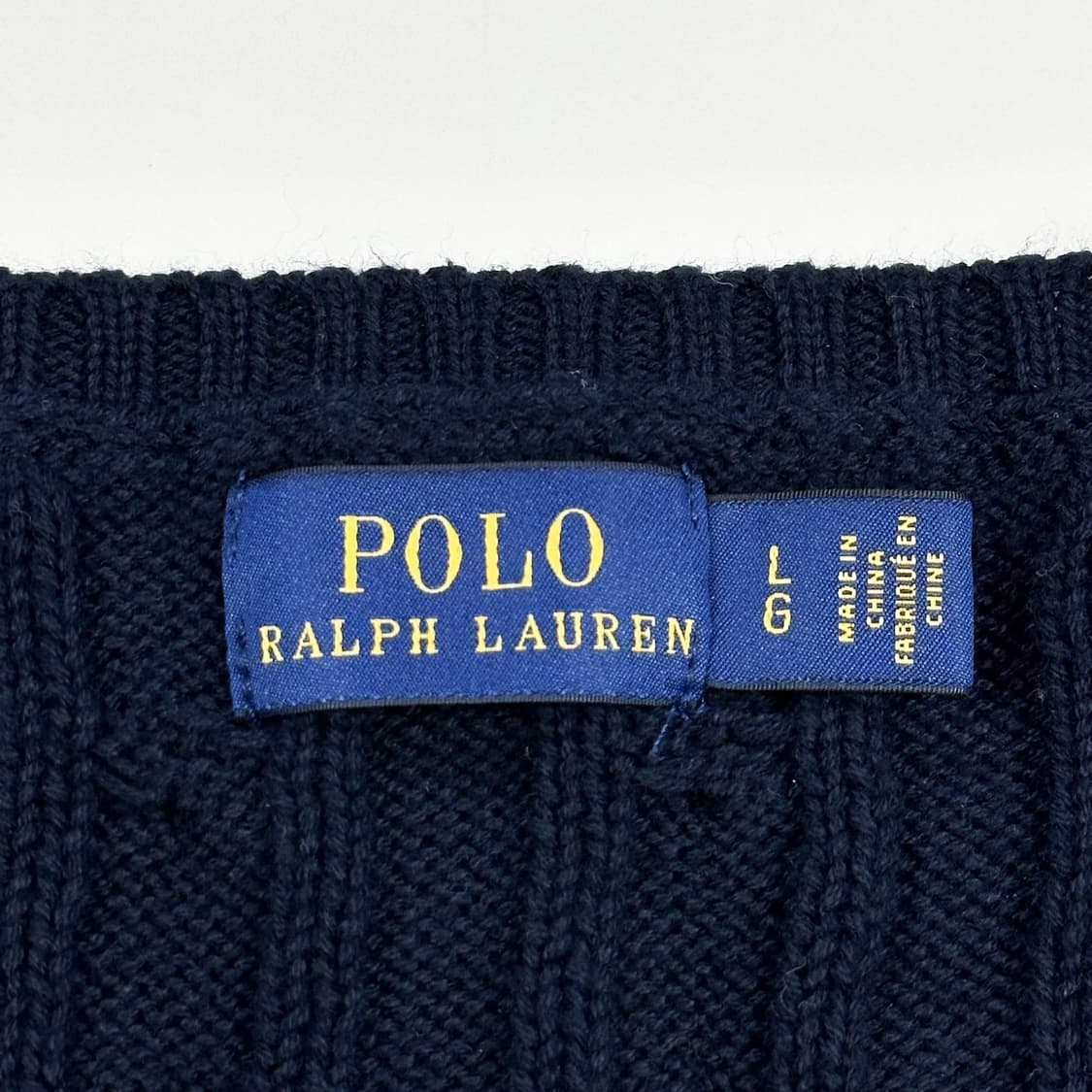 폴로 랄프로렌 포니 네이비 케이블니트 (L 여성추천) 상품이미지5