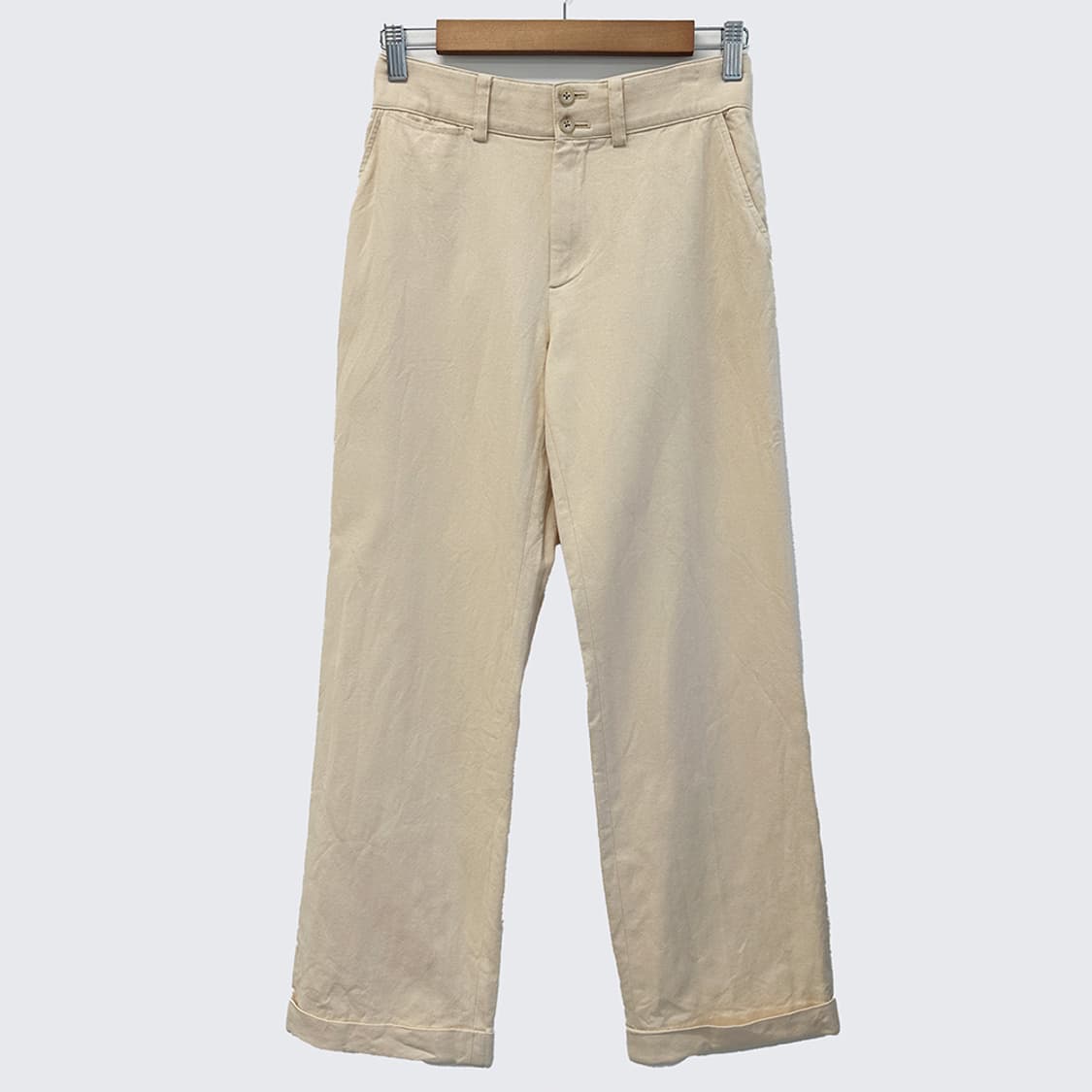 폴로 랄프로렌 코튼 치노 팬츠 면바지 베이지 여성 27in 상품이미지1