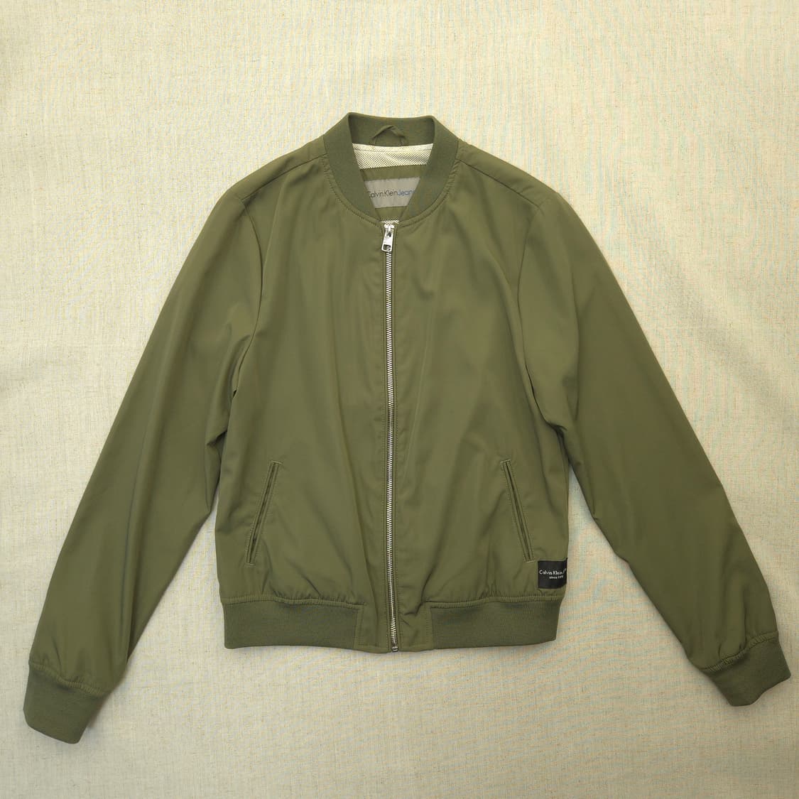 캘빈클라인 카키 봄버 자켓 xs 상품이미지1