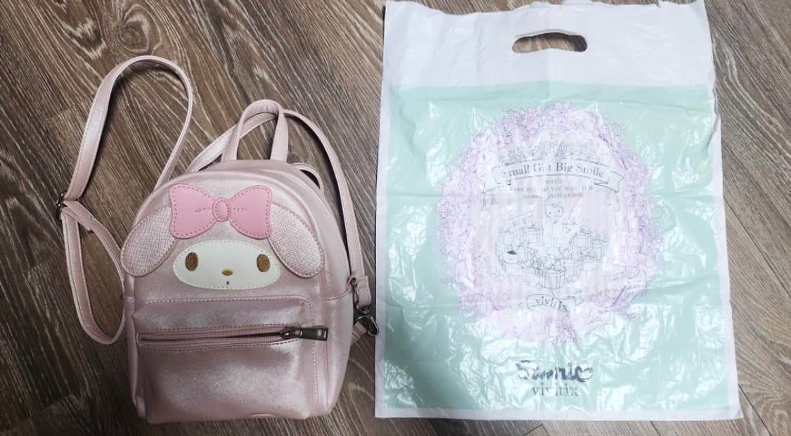 산리오 마이멜로디 완판 2way 백 가방 상품이미지3