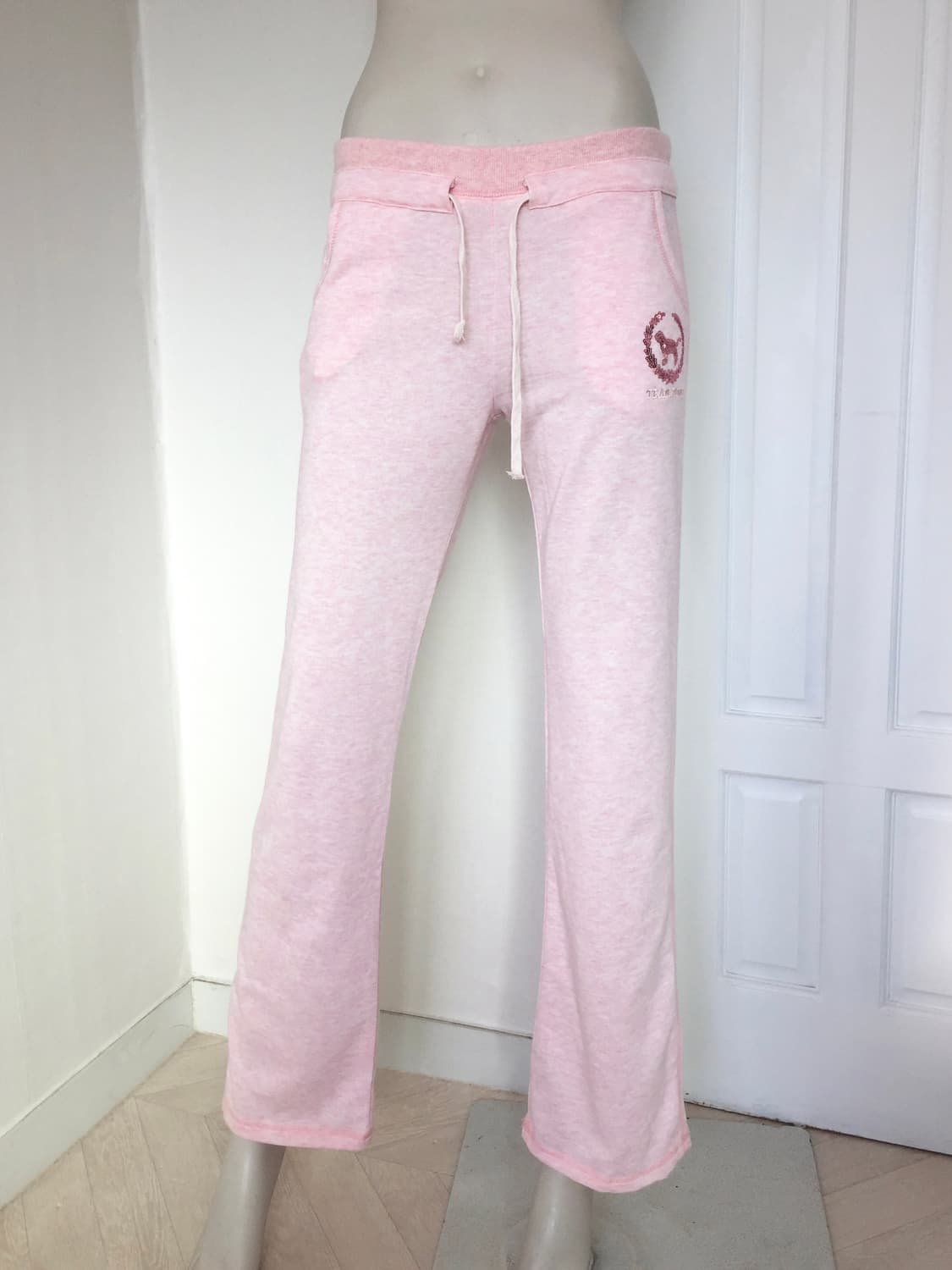 Pink Mélange Stitch Detail  Long  Pants 상품이미지5