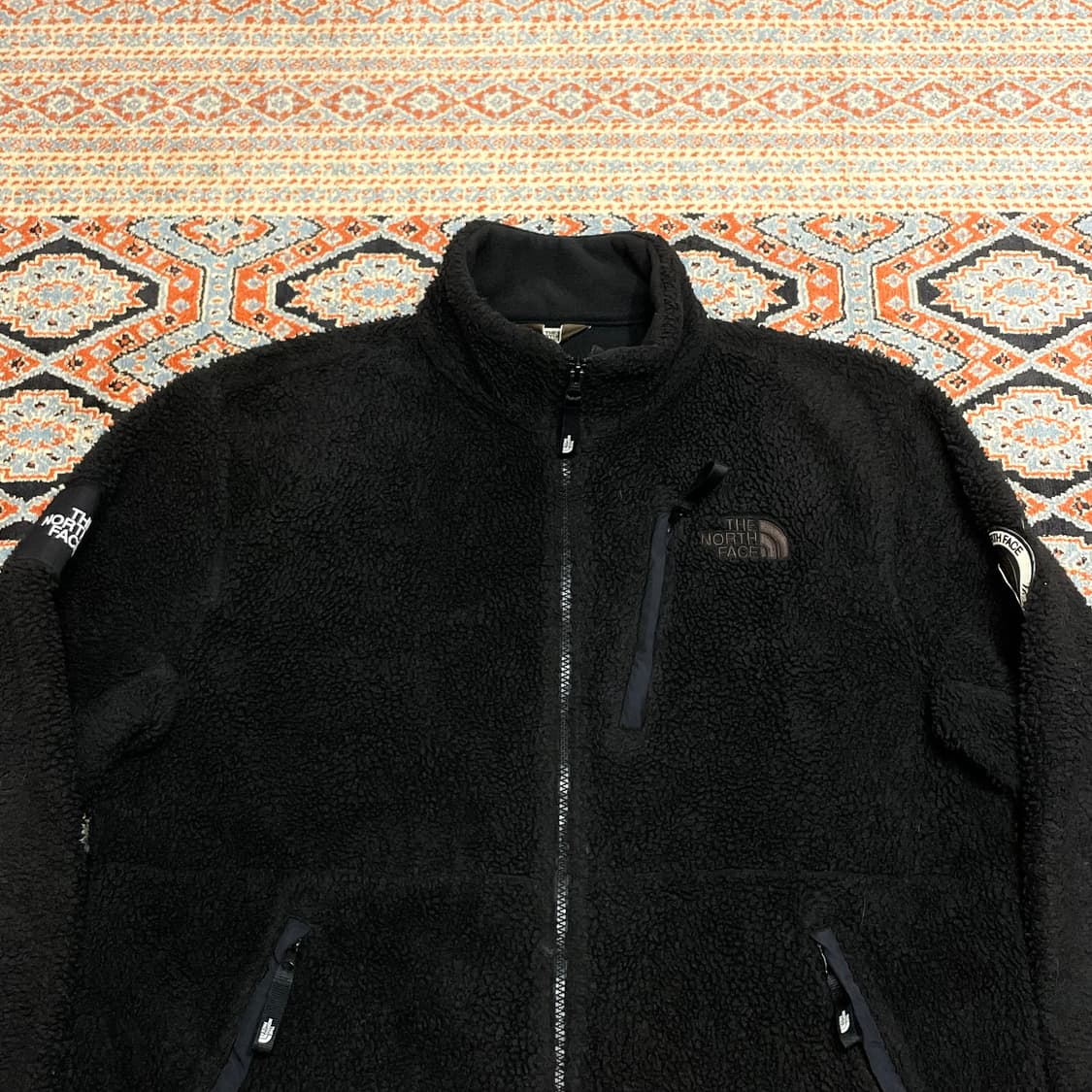 노스페이스 블랙 플리스 집업 자켓 남성XL 상품이미지2