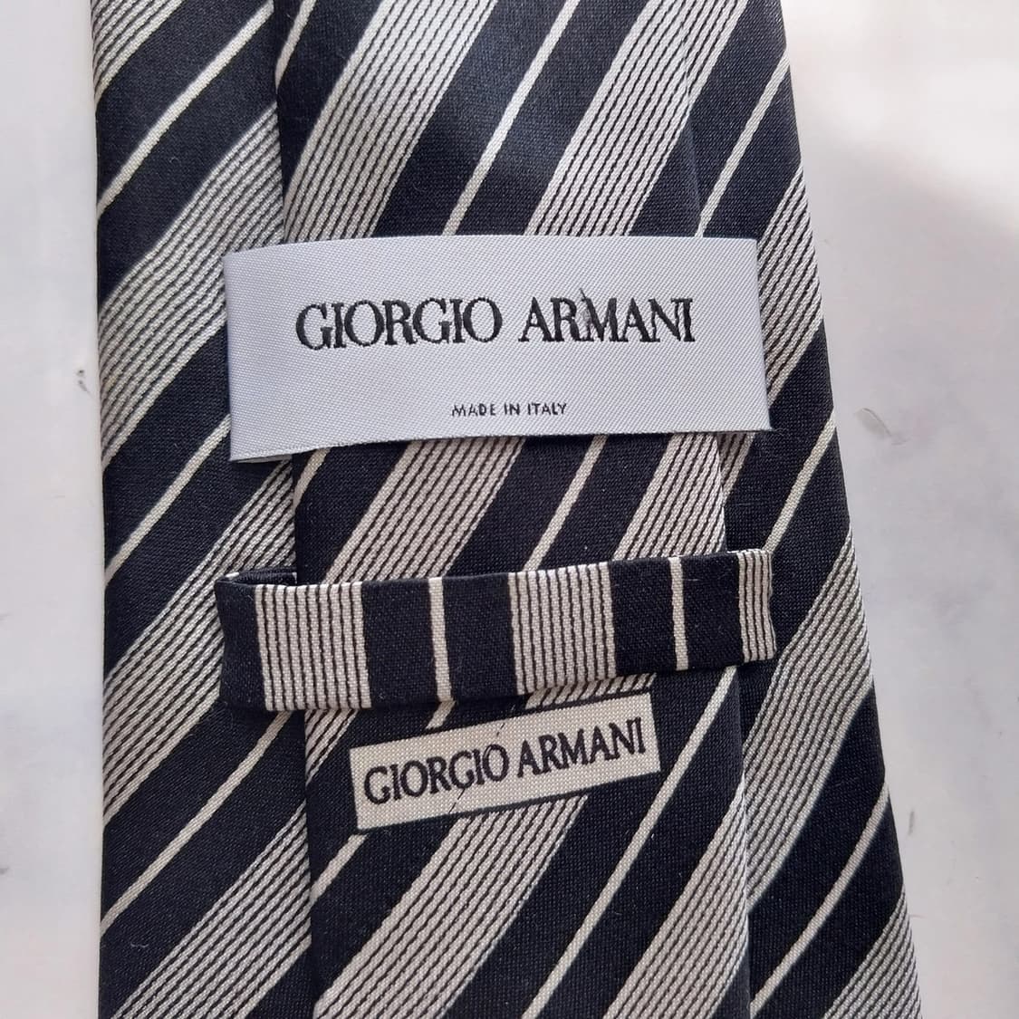 조르지오 아르마니 스트라이프 넥타이 9.5cm A+~A등급 K2348 상품이미지8