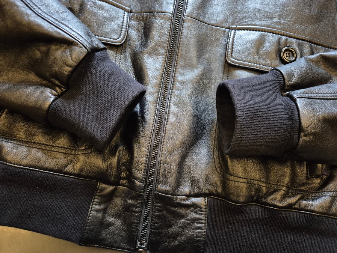 케네스콜 램스킨 가죽 봄버 상품이미지5