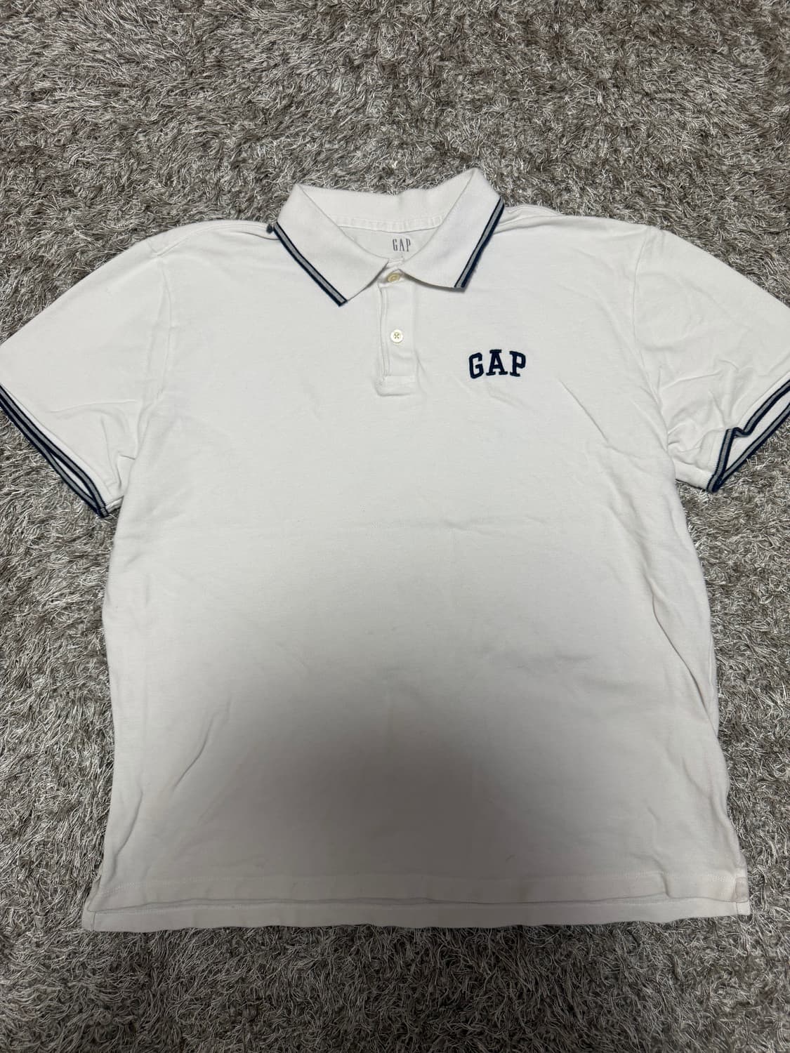[L] GAP 반팔 카라티 화이트 상품이미지2