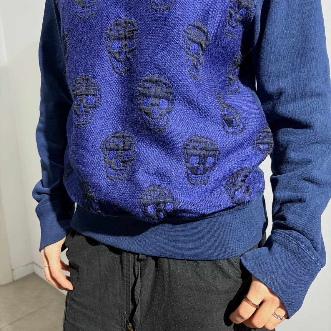 알렉산더 맥퀸 11주년 아키이브 해골 자카드 맨투맨 상품이미지3