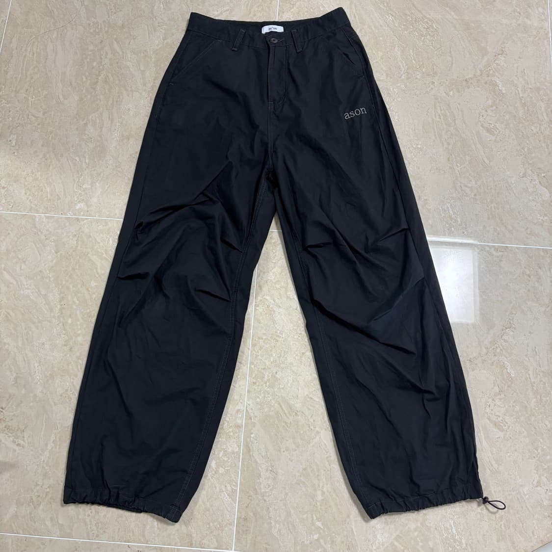 애즈온 피터 팬츠 바지 PETER PANTS / BLACK 상품이미지2