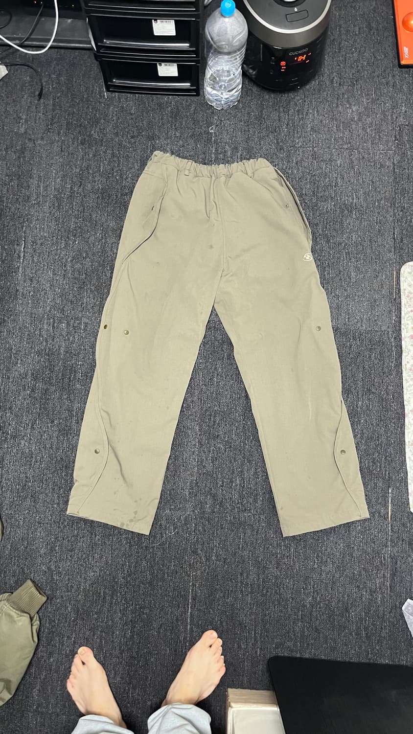  [1] 22fw 산산기어 웨이브팬츠 머드 카키 상품이미지2