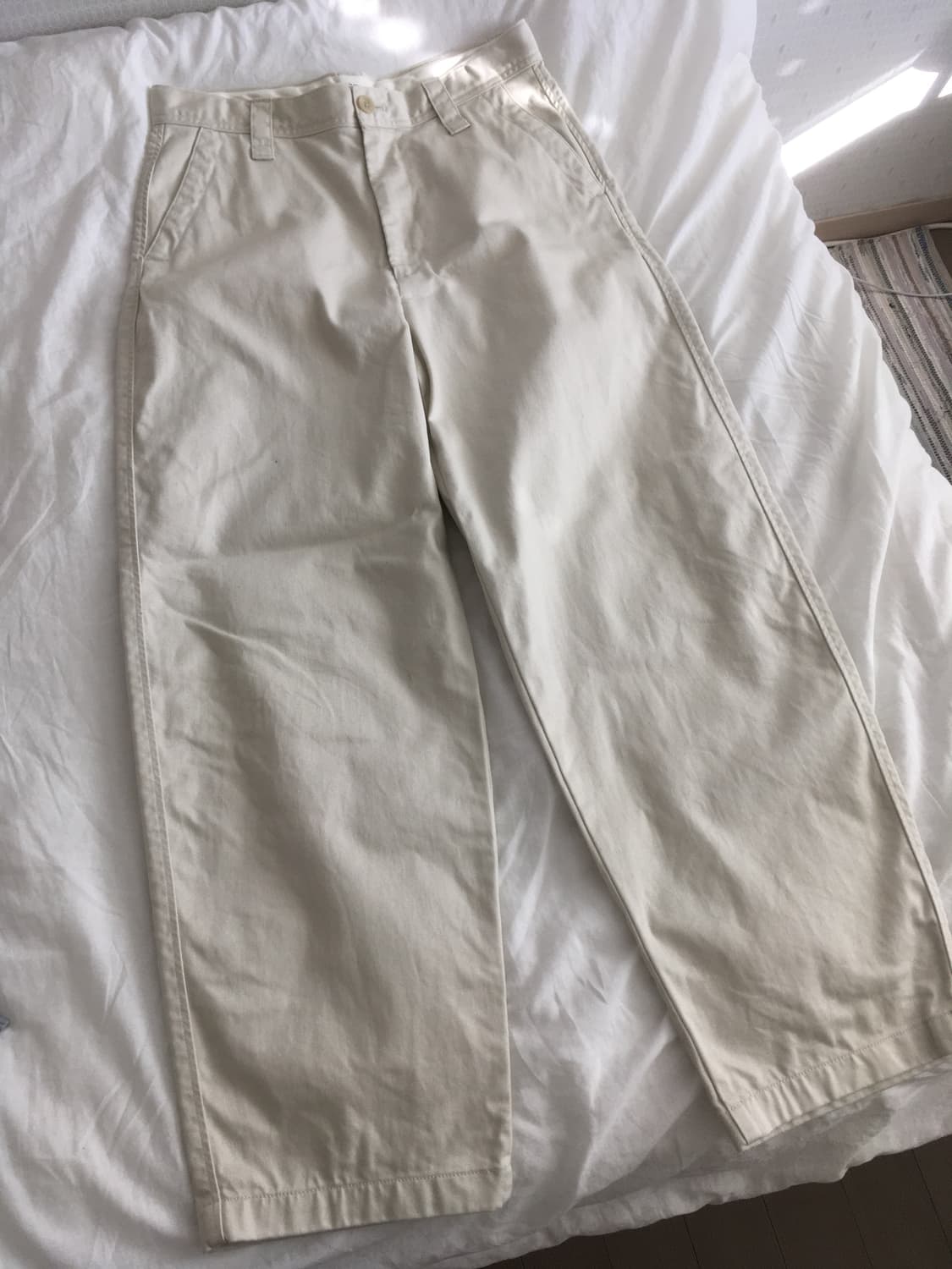 유니클로U 와이드핏 치노팬츠 76 상품이미지6