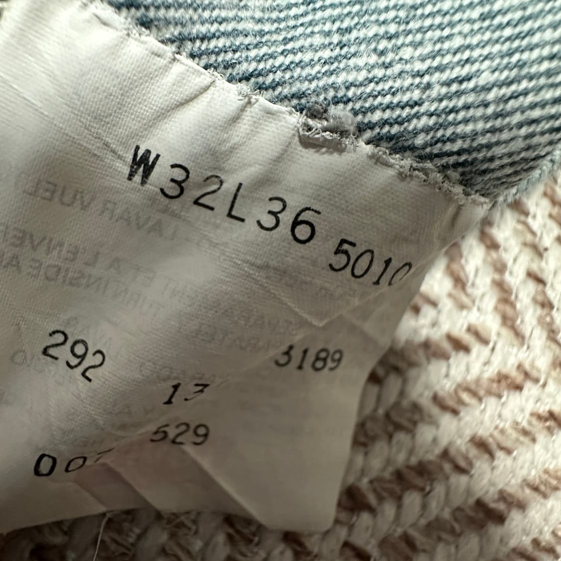 LEVI'S 501 spain made denim jeans 상품이미지5