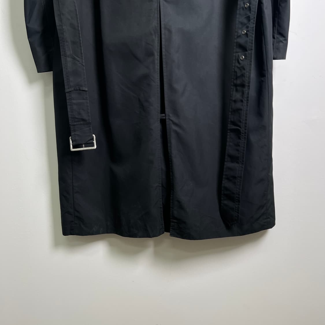 CK 캘빈클라인 블랙 롱 트렌치 코트 L 상품이미지7