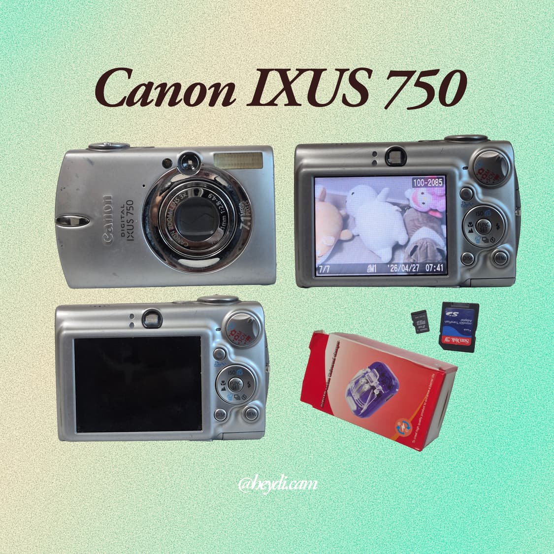 (아일릿 원희) 캐논 ixus750 IXY700 실버 상품이미지2