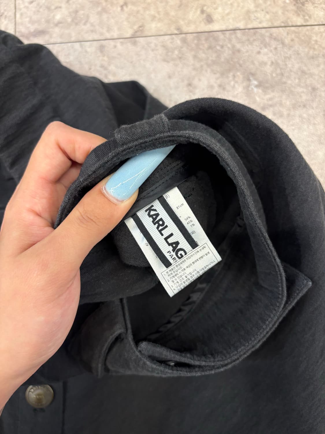 karl lagerfeld 버튼 플라이 롱 스커트 #csz217 상품이미지5