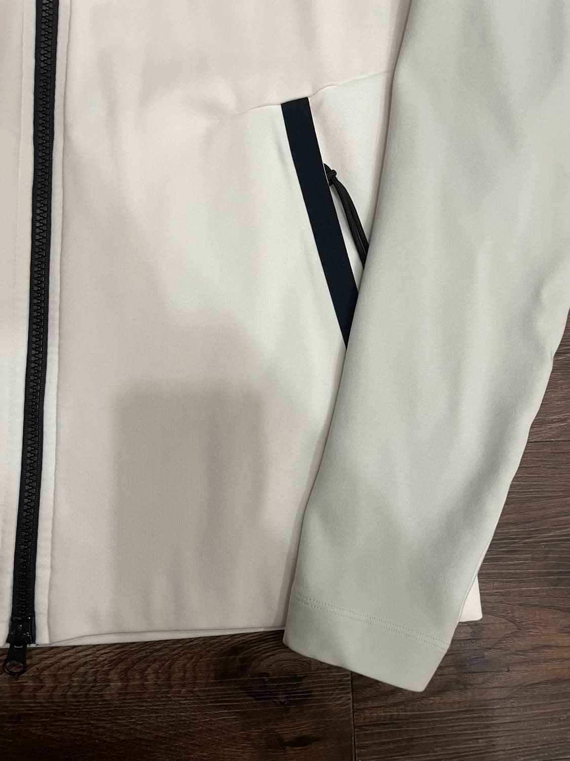 나이키 테크팩 니트 풀집 후디 윈드러너 후드집업 화이트 상품이미지4