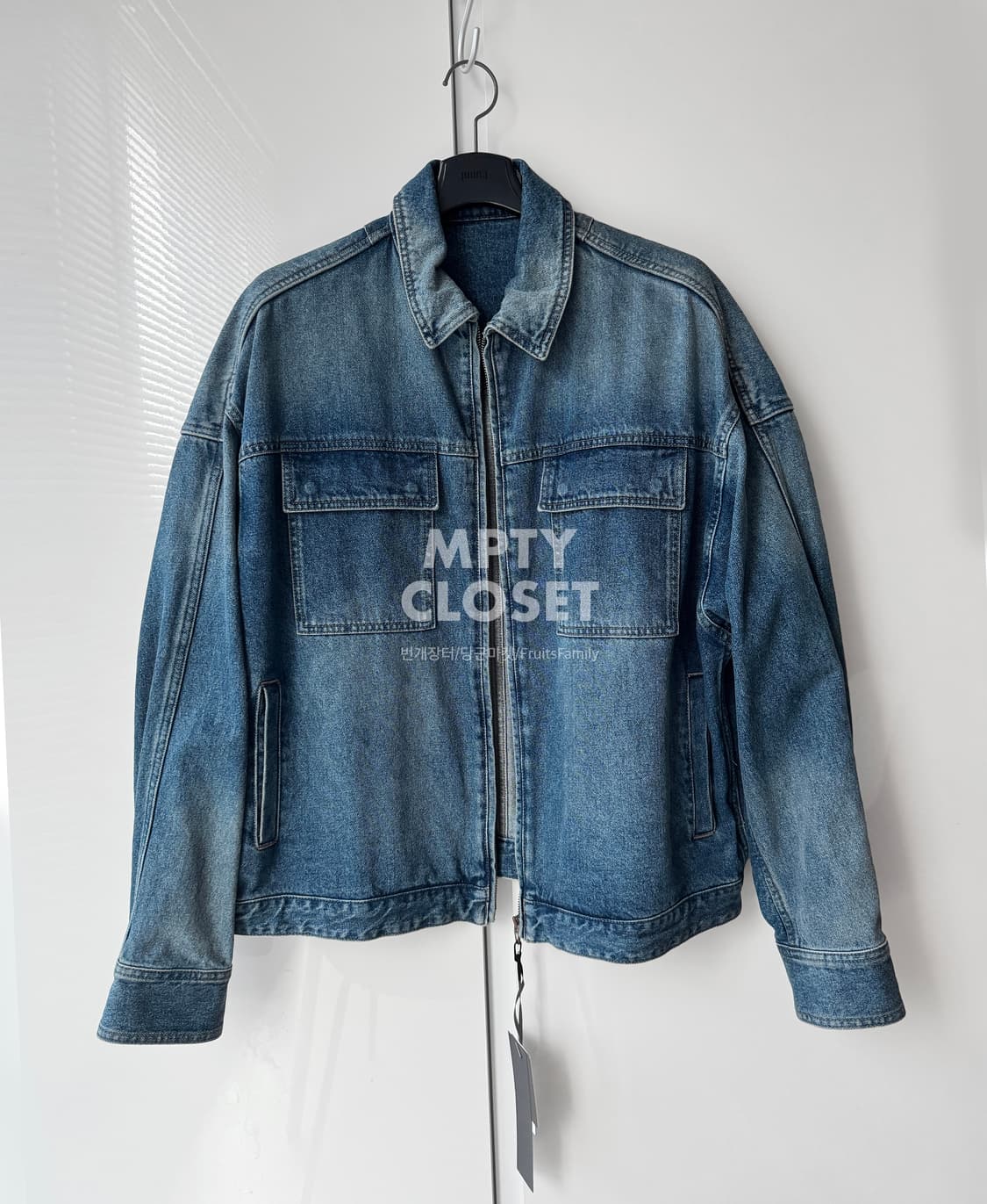 [48] 준지 juun.j 더블포켓 집업 데님자켓 상품이미지1