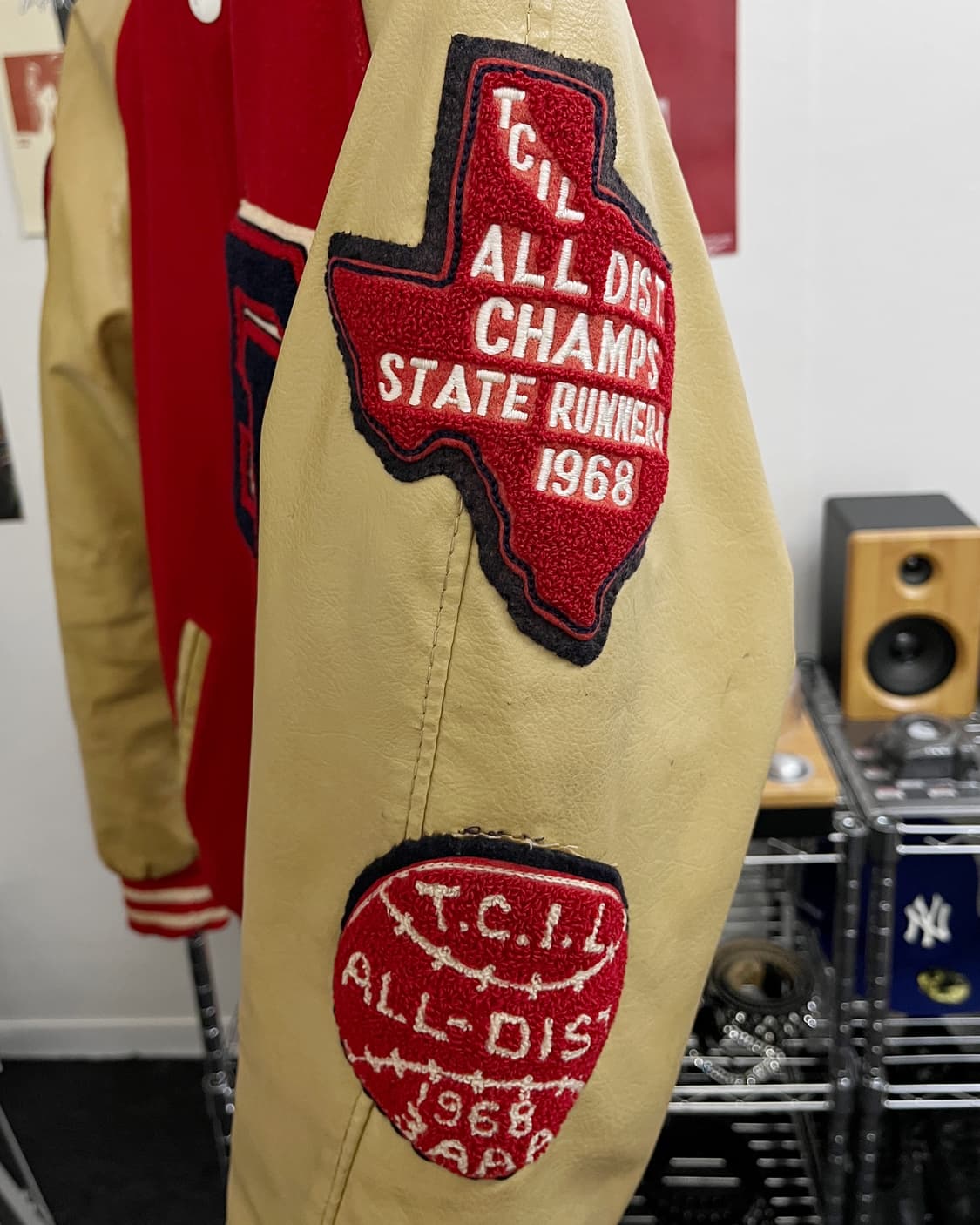 USA 올드 빈티지 레더 바시티 자켓 상품이미지7