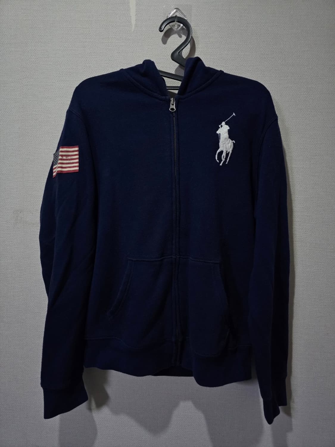 폴로 POLO 빅포니 성조기 후드집업 90 / S 상품이미지1